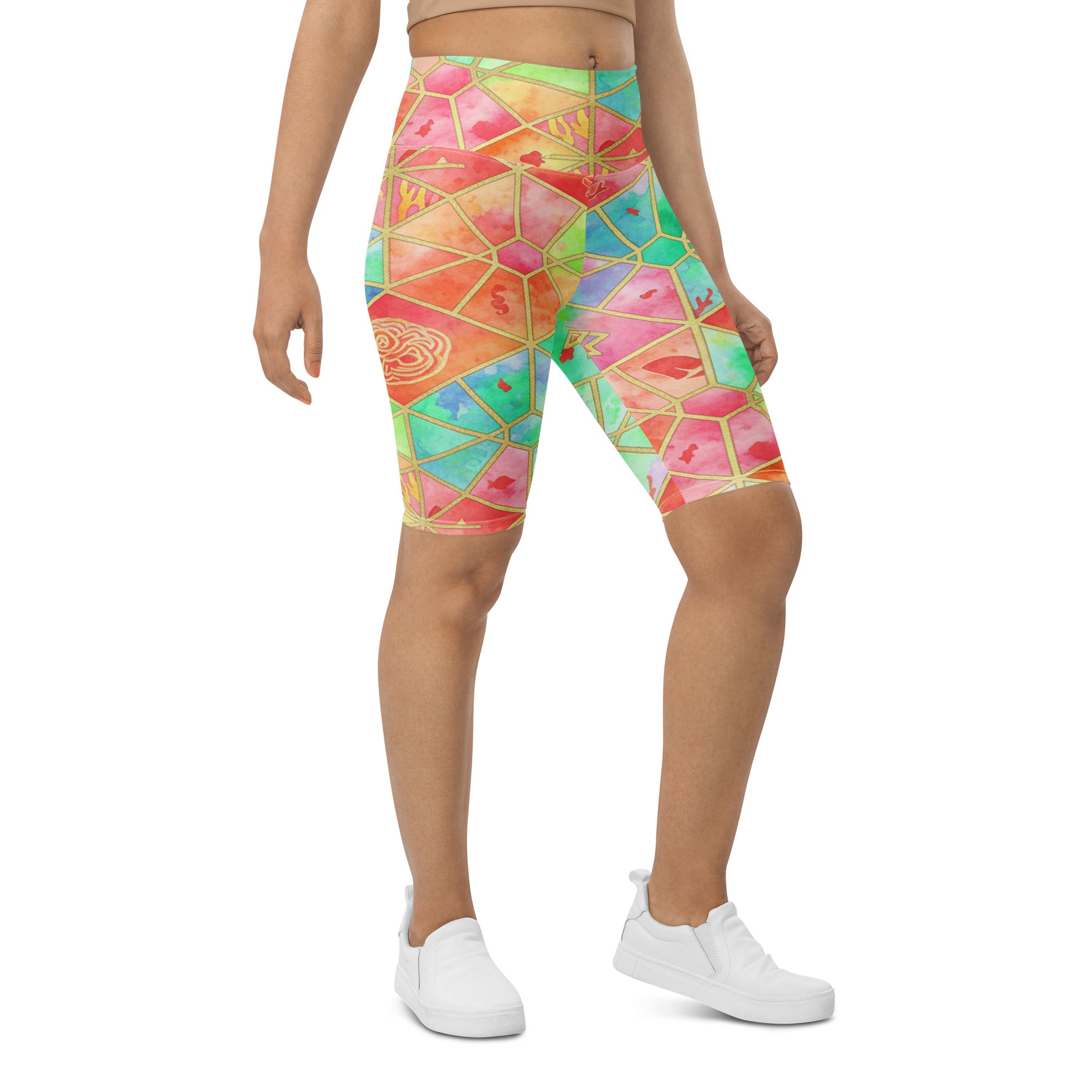 Coral Reef Bike Shorts | GearBunch