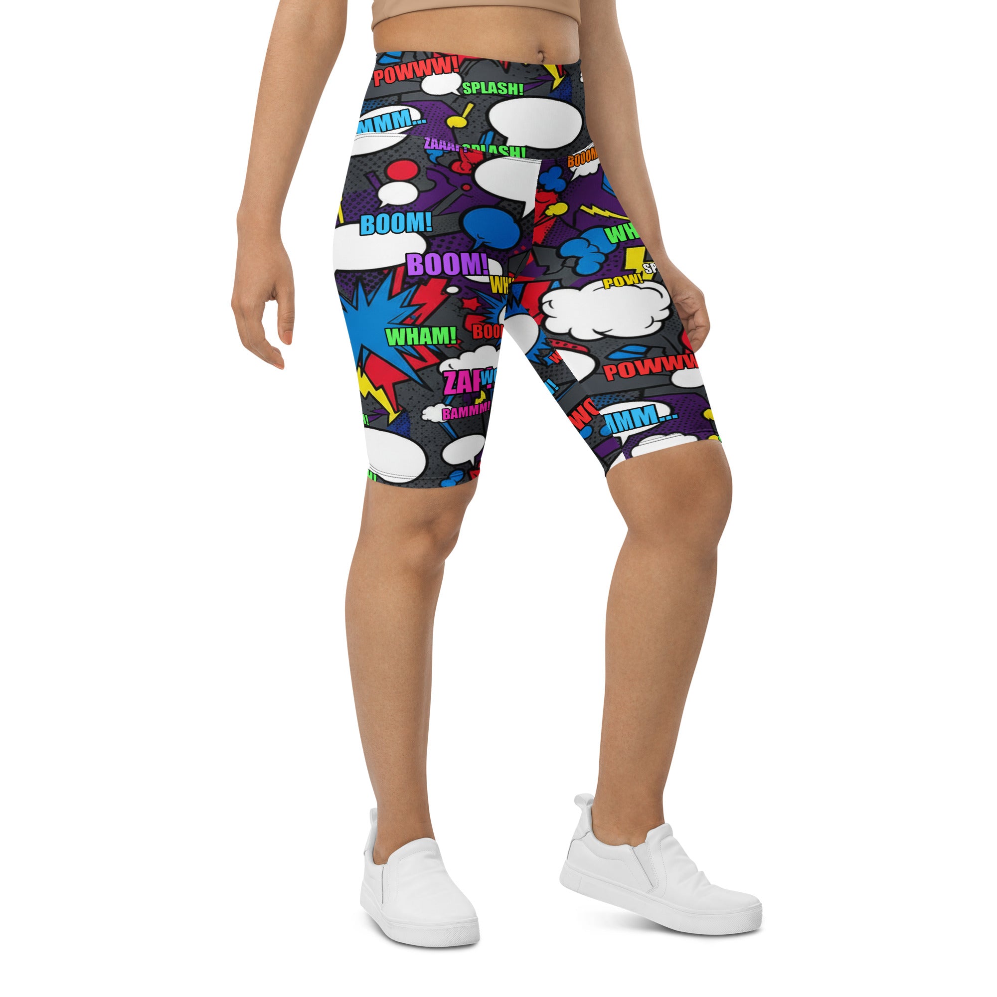 Comic Strip Dark Knight Bike Shorts | GearBunch