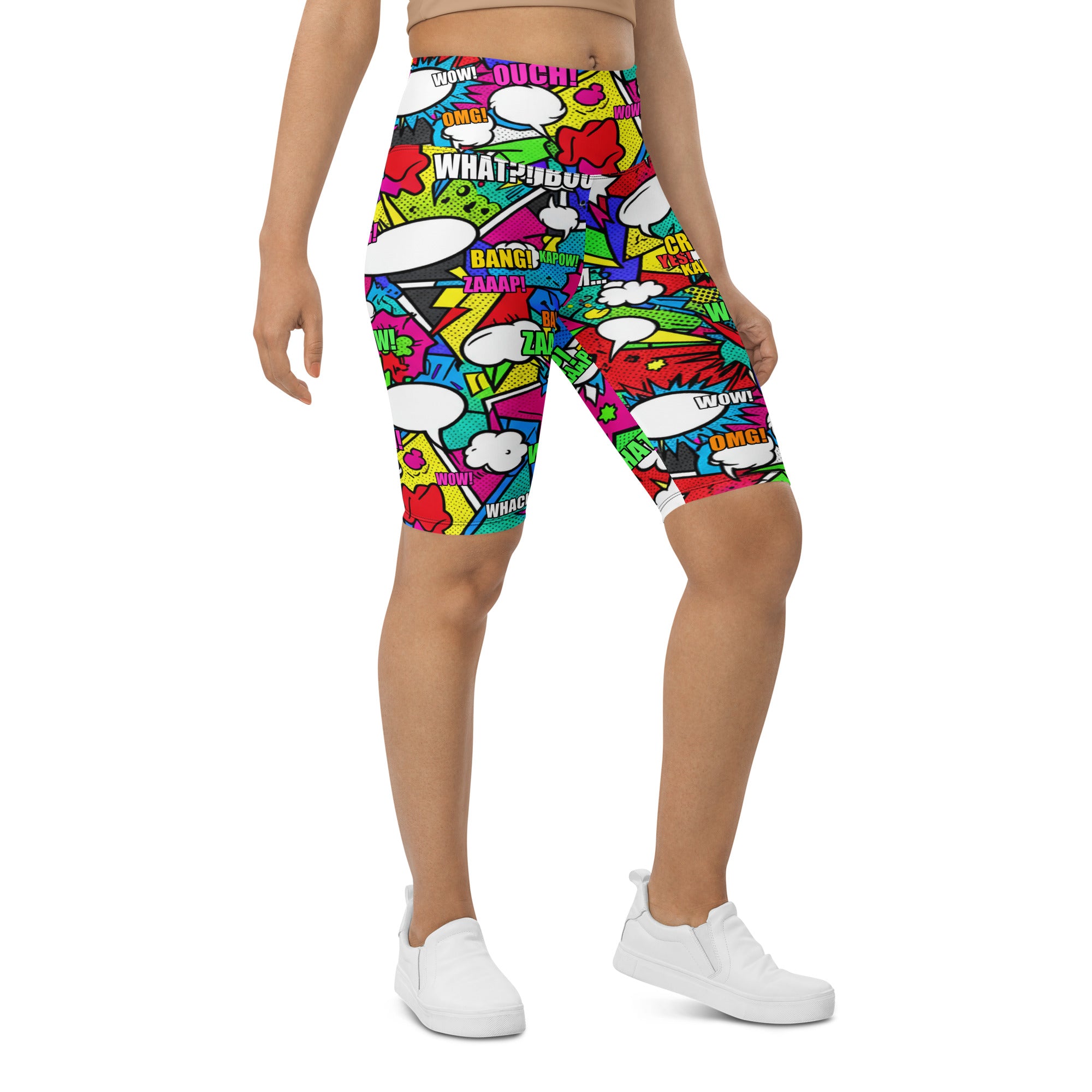 Comic Strip Zombie Apocalypse Bike Shorts | GearBunch
