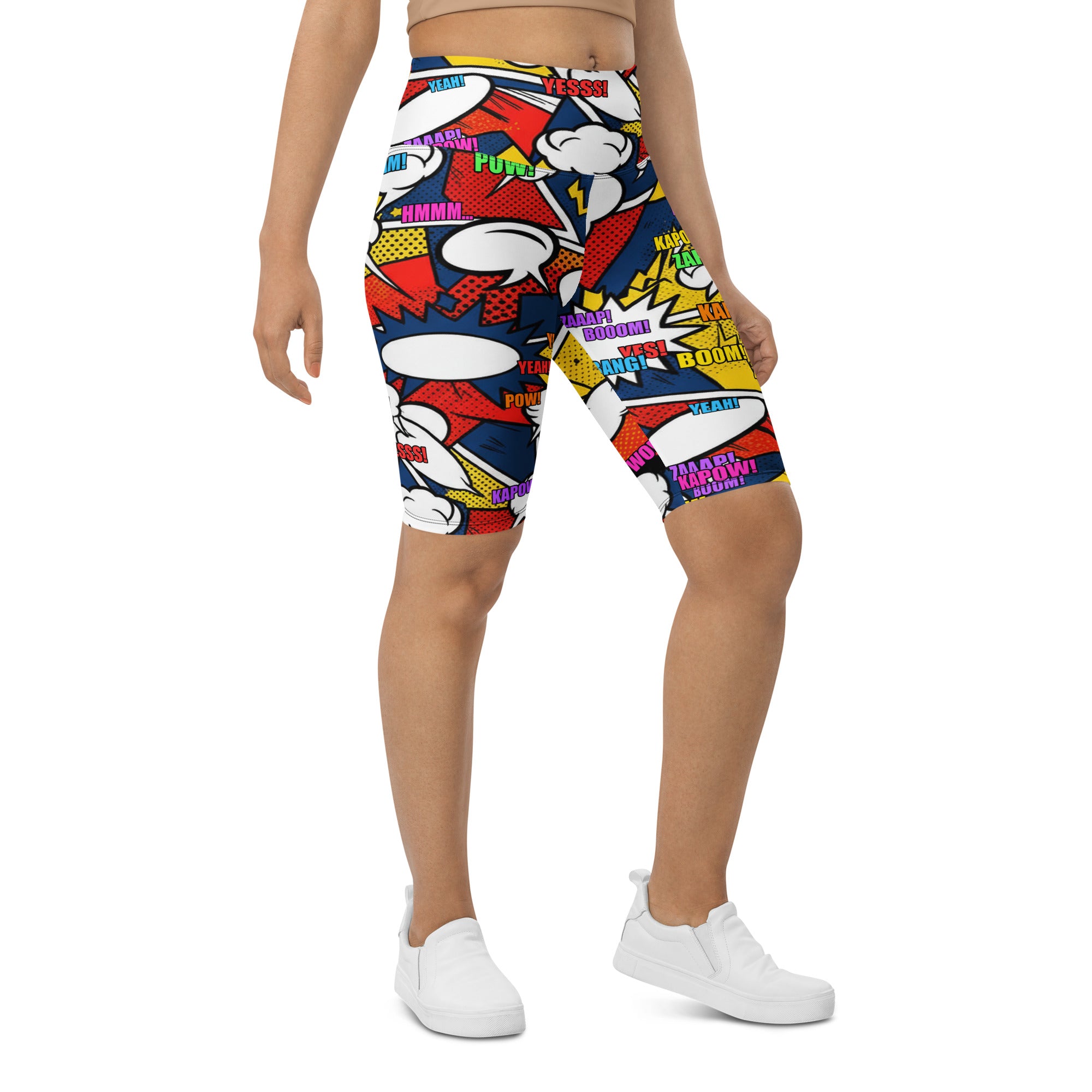 Comic Strip Thunder Punch Bike Shorts | GearBunch