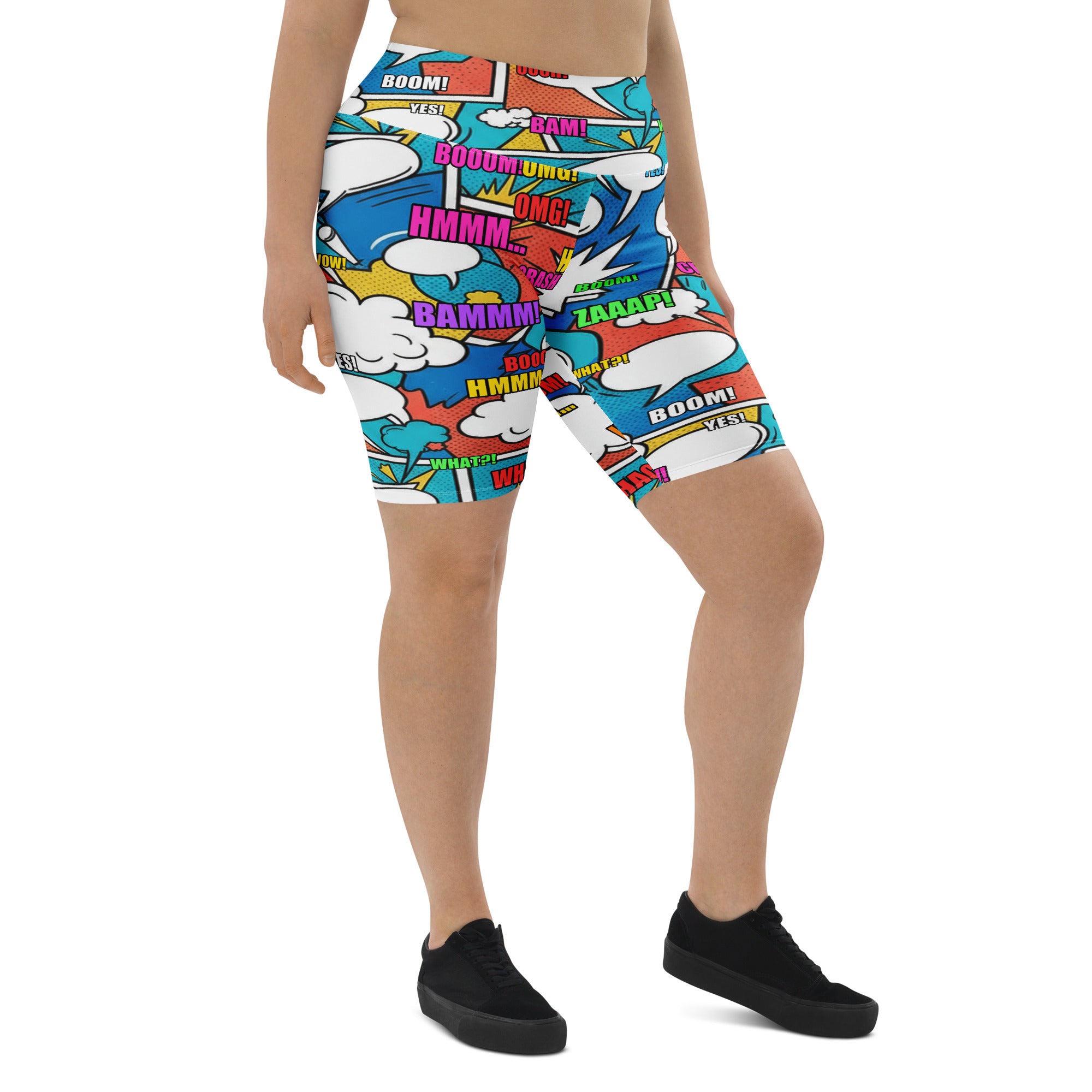 Comic Strip Surf Kapow Bike Shorts | GearBunch