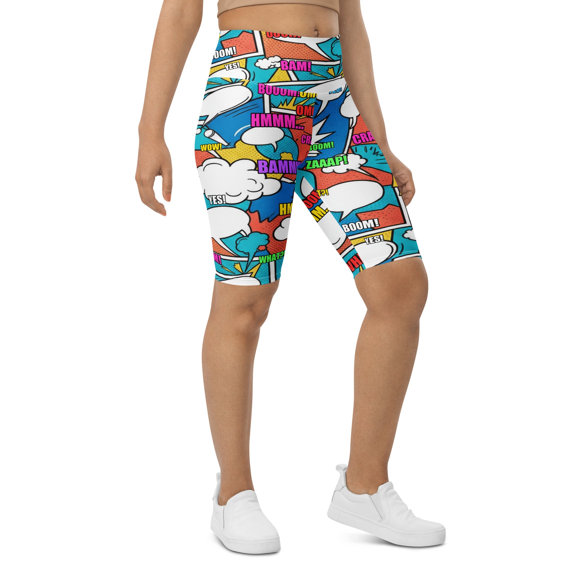 Comic Strip Surf Kapow Bike Shorts | GearBunch