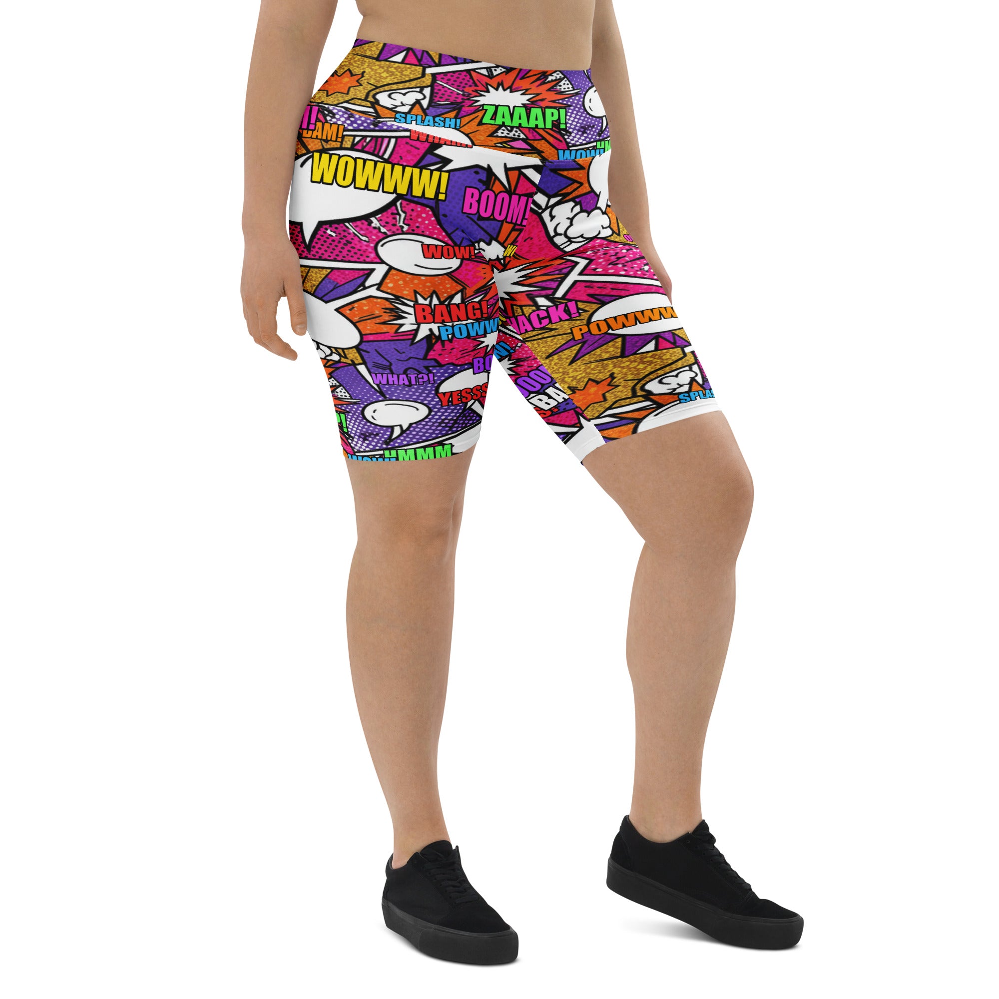 Comic Strip Disco Funk Bike Shorts | GearBunch