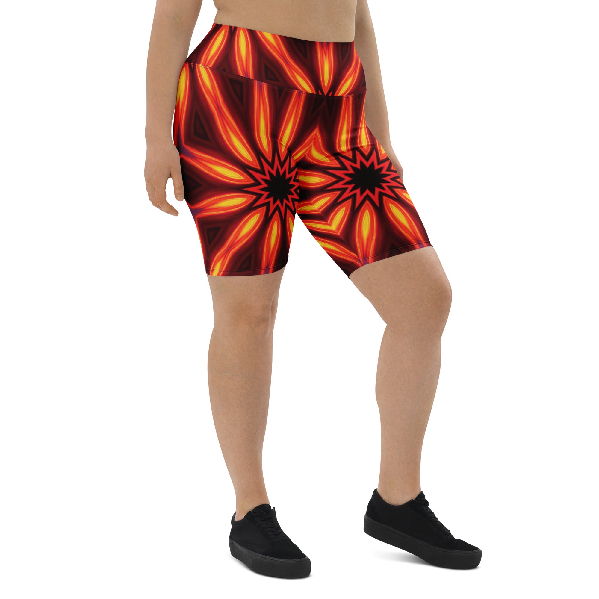 Psychedelic Infrared Bike Shorts | GearBunch