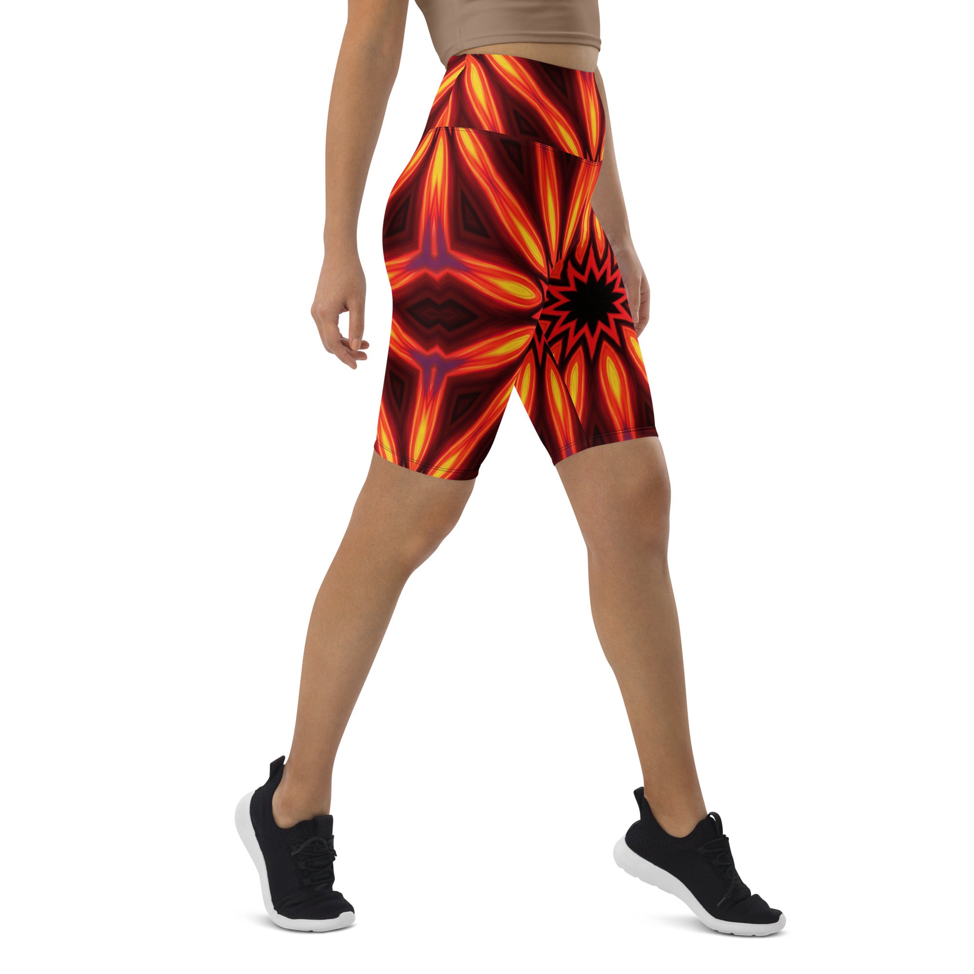 Psychedelic Infrared Bike Shorts | GearBunch