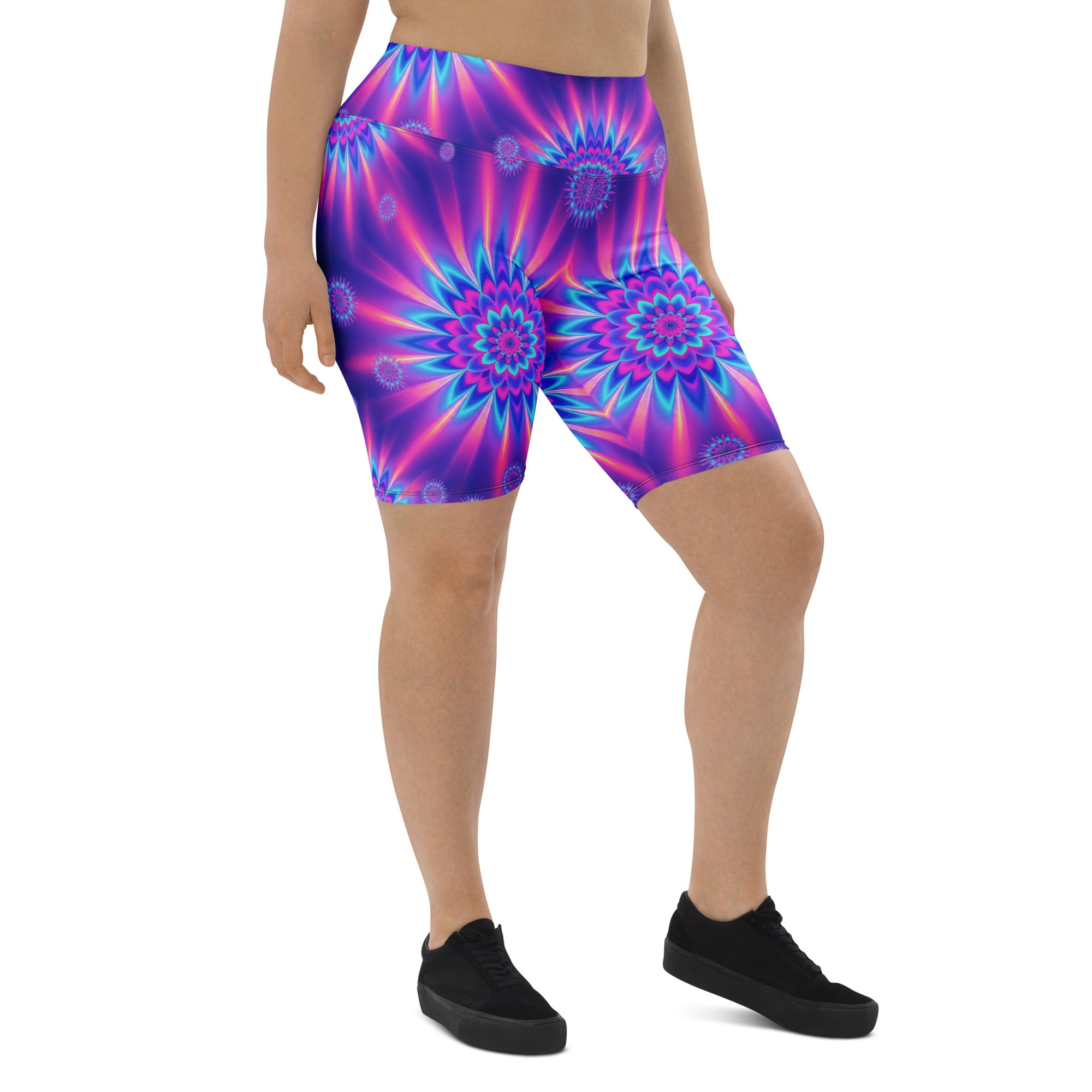 Psychedelic Vaporwave Dream Bike Shorts | GearBunch