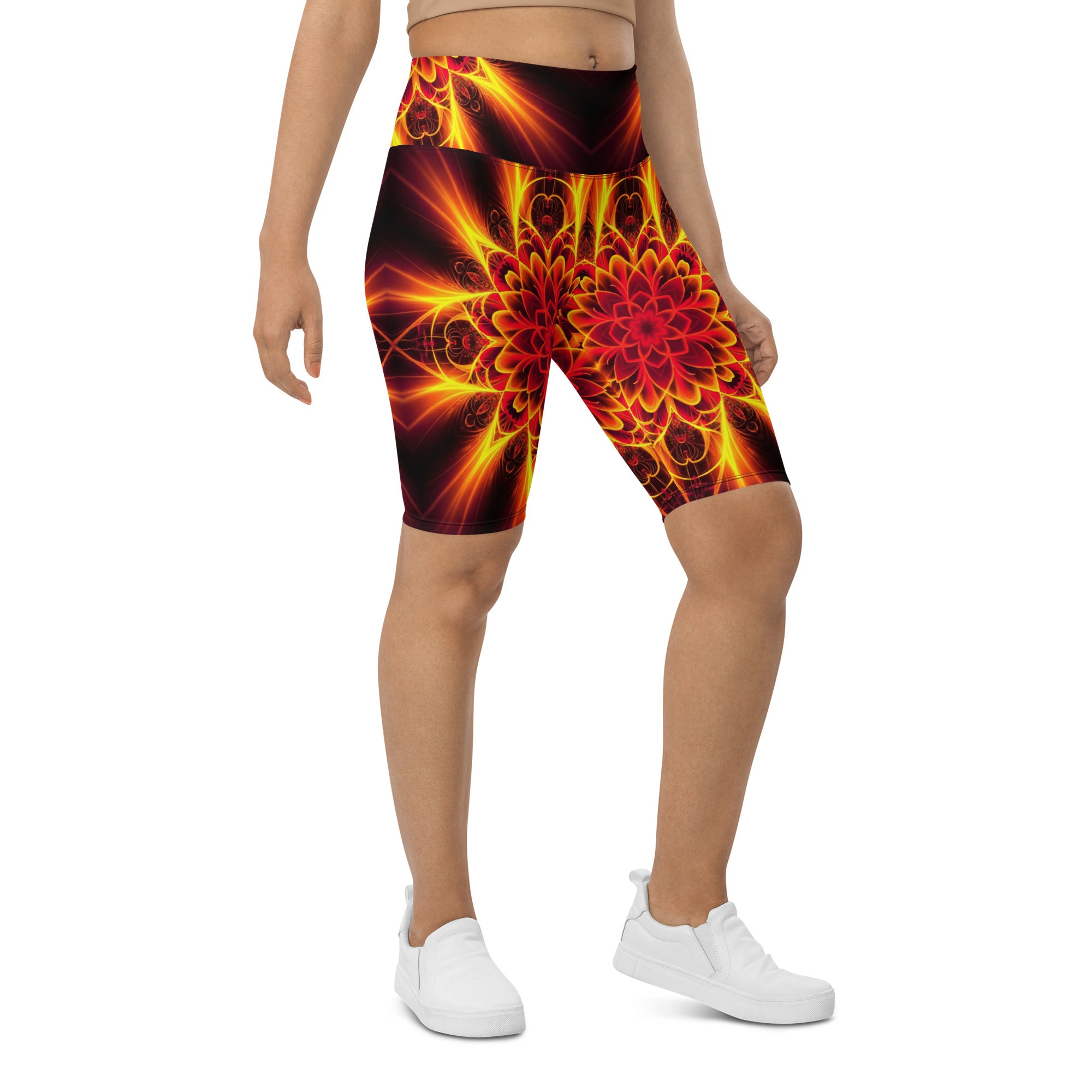 Psychedelic Magma Core Bike Shorts | GearBunch