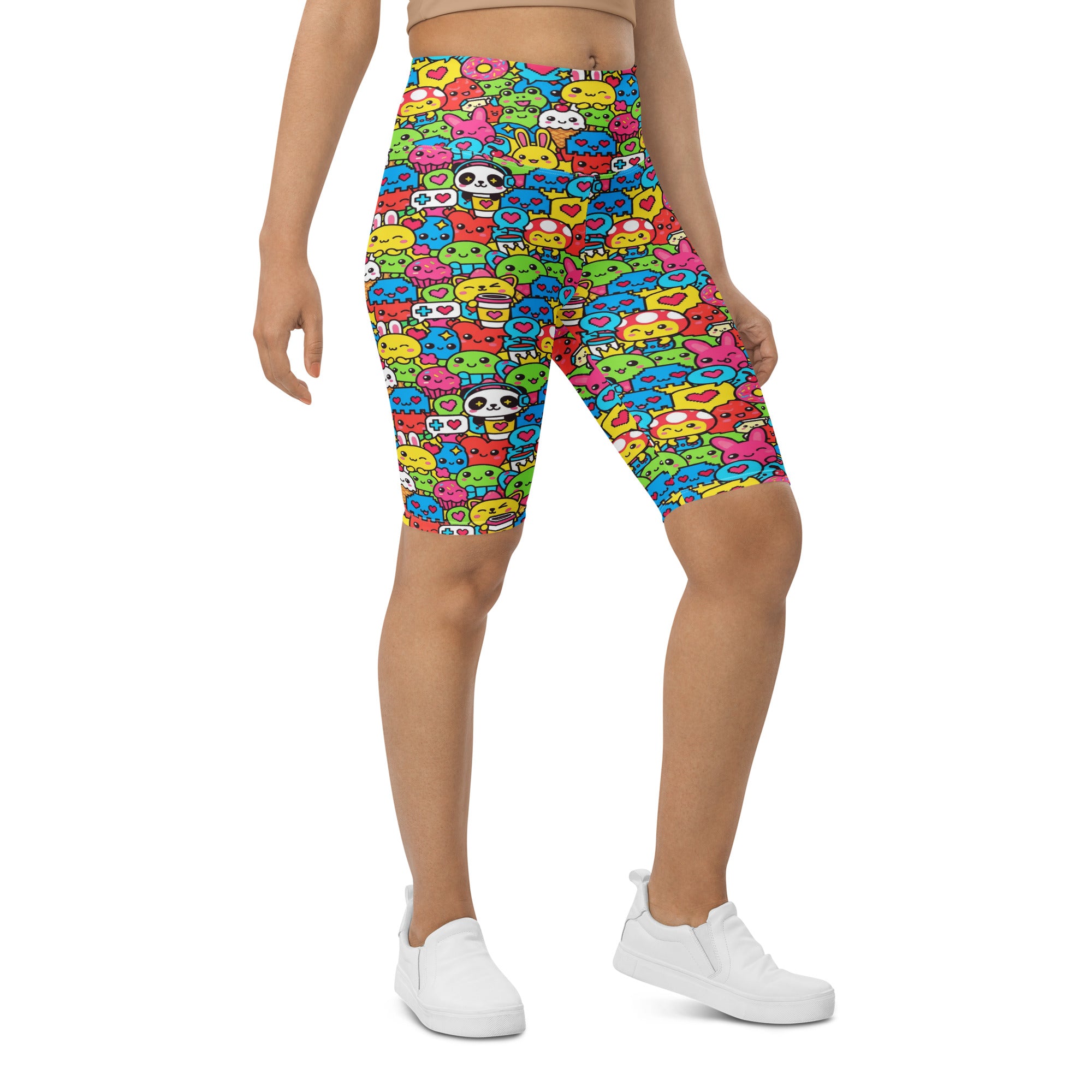 Kawaii Arcade Game Bike Shorts | GearBunch