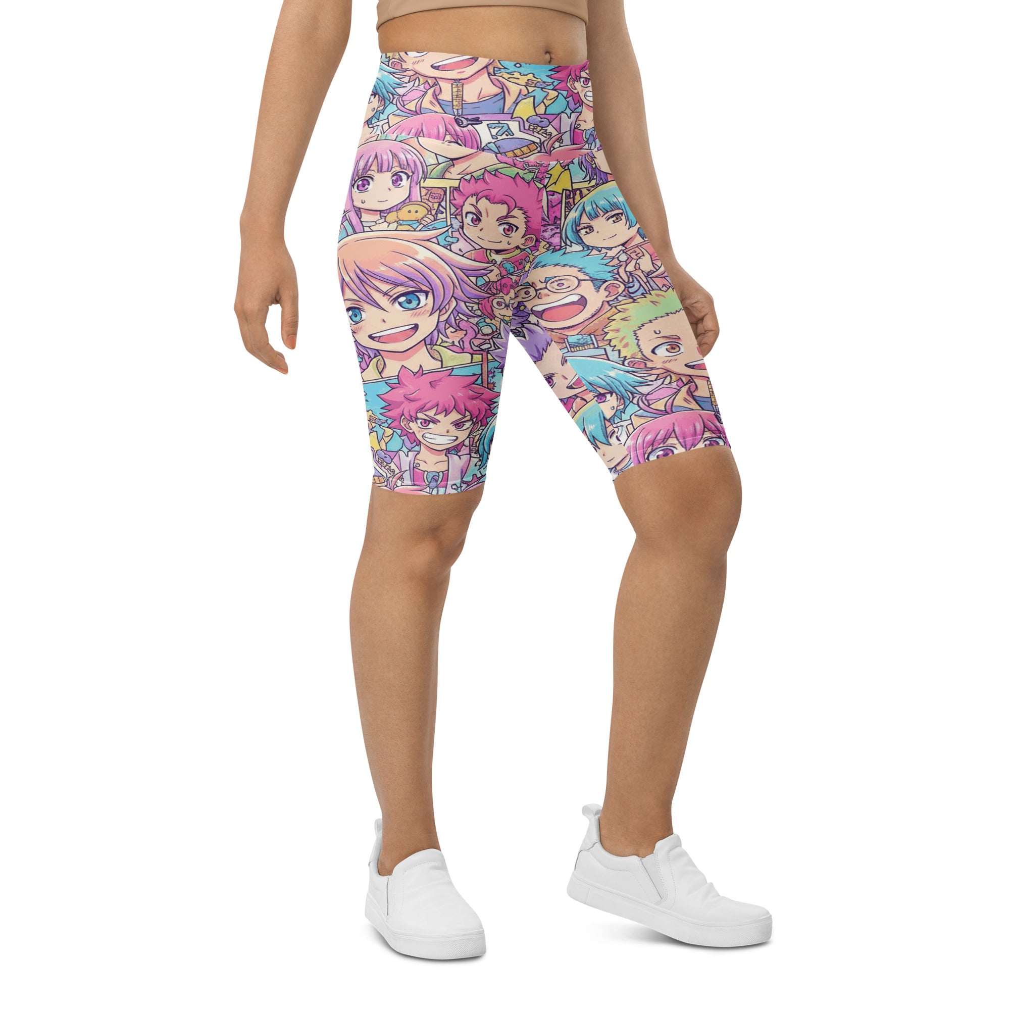 Anime Collage Pastel Dream Bike Shorts | GearBunch