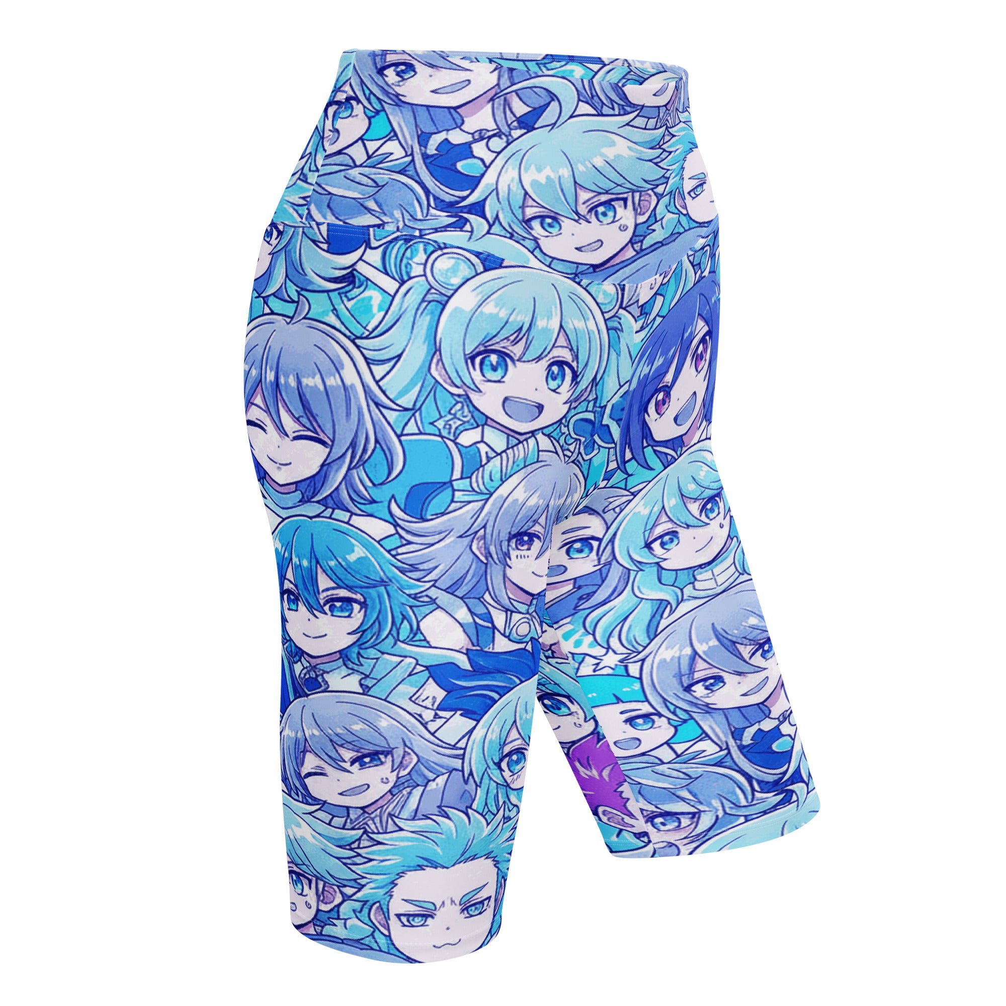 Anime Collage Ice Kingdom Bike Shorts | GearBunch
