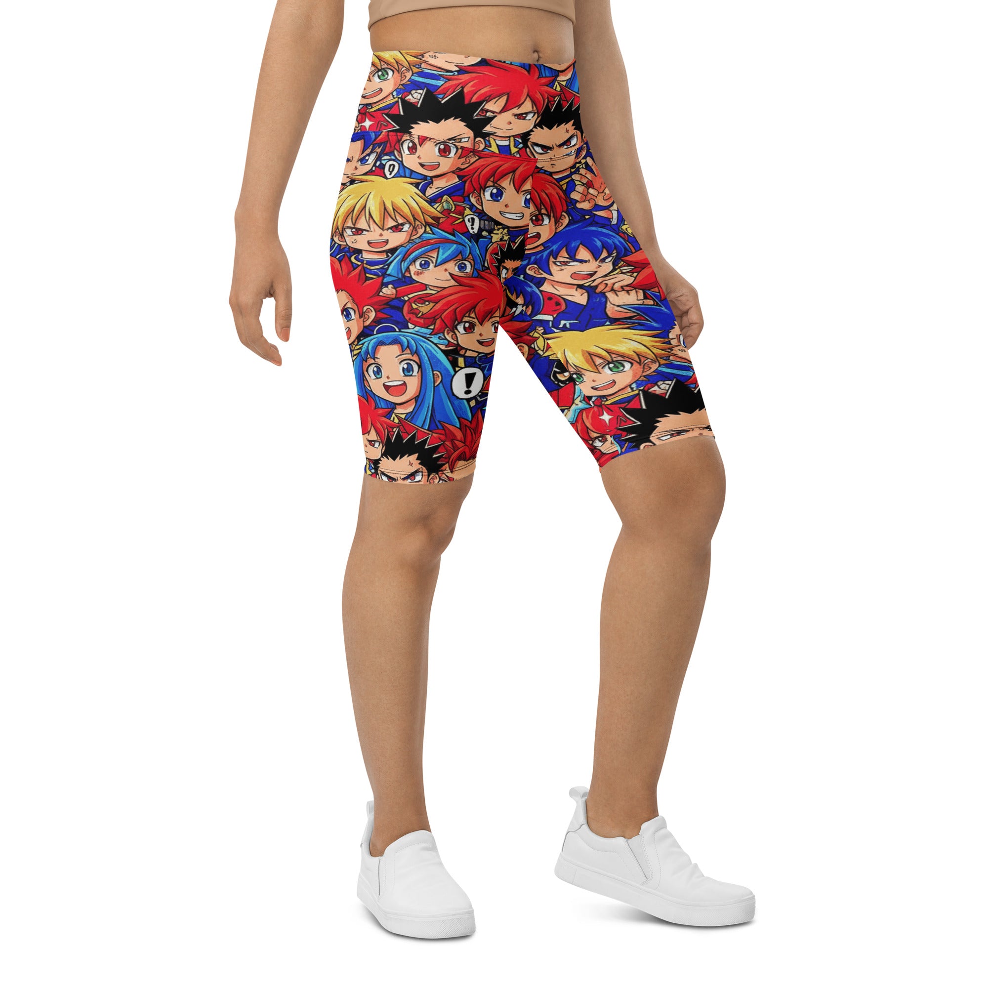 Anime Collage Street Fighter Bike Shorts | GearBunch