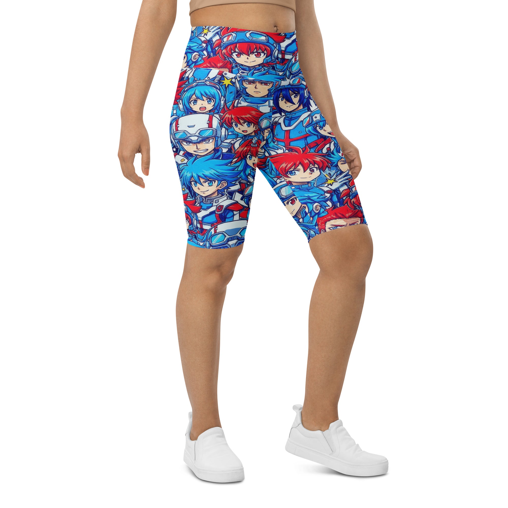 Anime Mecha Pilot Bike Shorts | GearBunch
