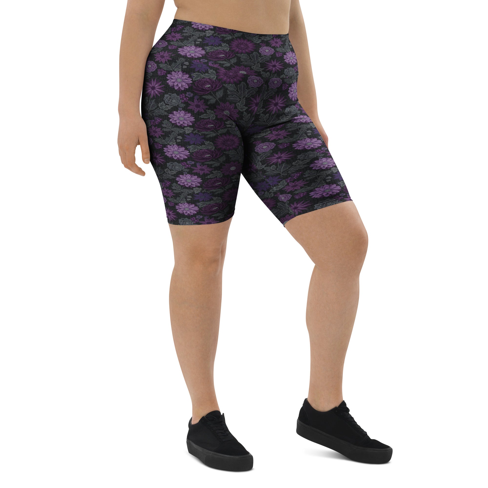 Jewel Paillette Orchid Bike Shorts | GearBunch