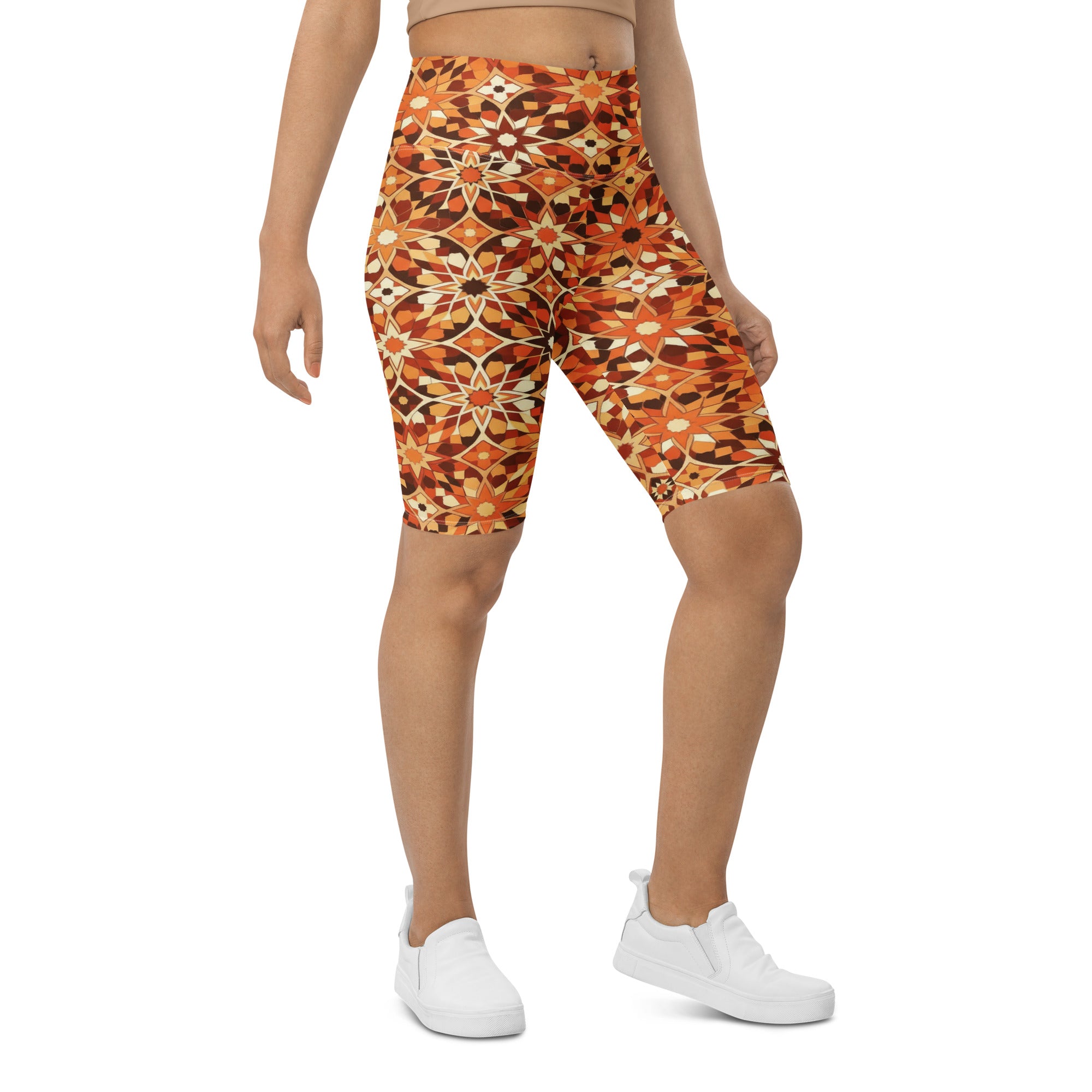 Zellige Desert Sand Bike Shorts | GearBunch