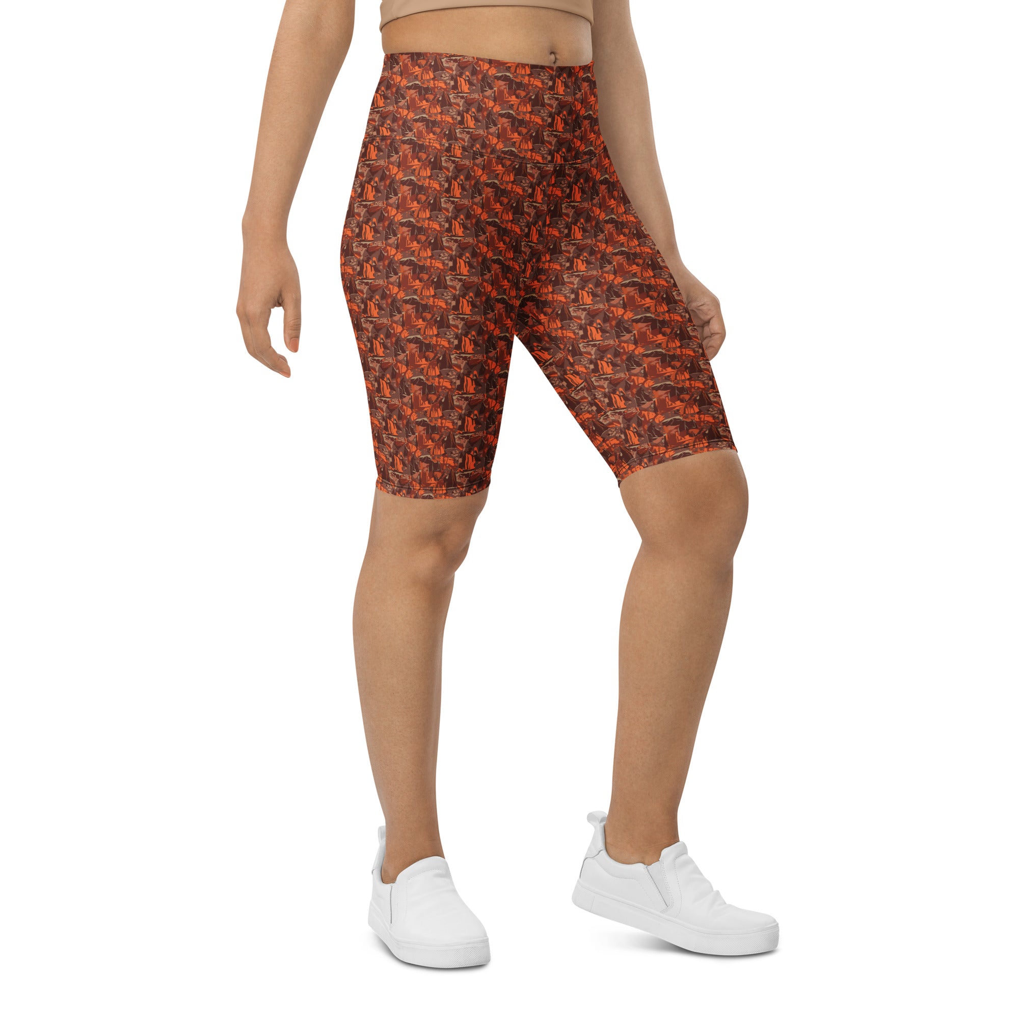 Broken Desert Landscape Bike Shorts | GearBunch