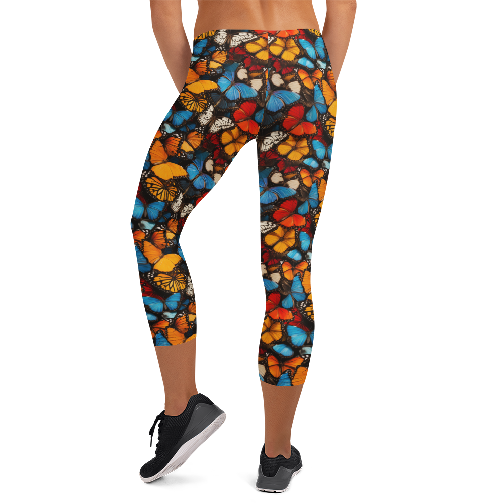 Spring Butterfly Capris Rear View