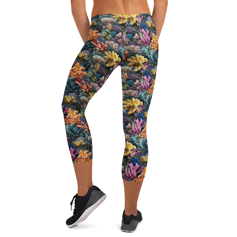 Tropical Reef Capris Rear View