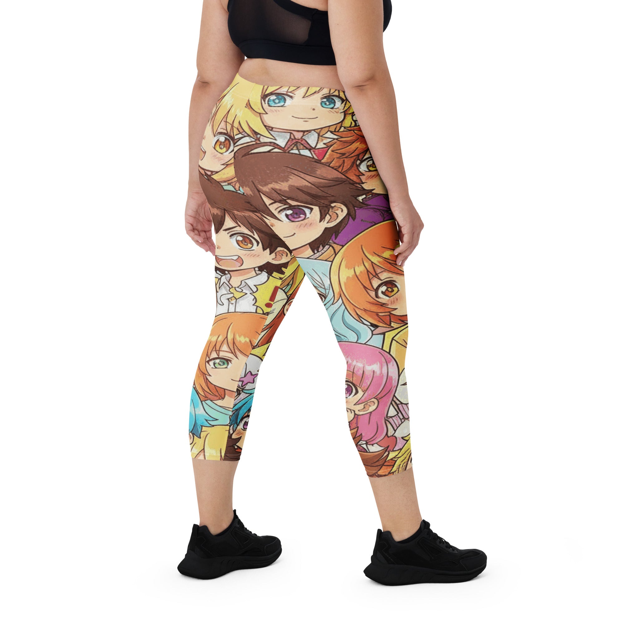 Anime Cat Cafe Capri Leggings | GearBunch