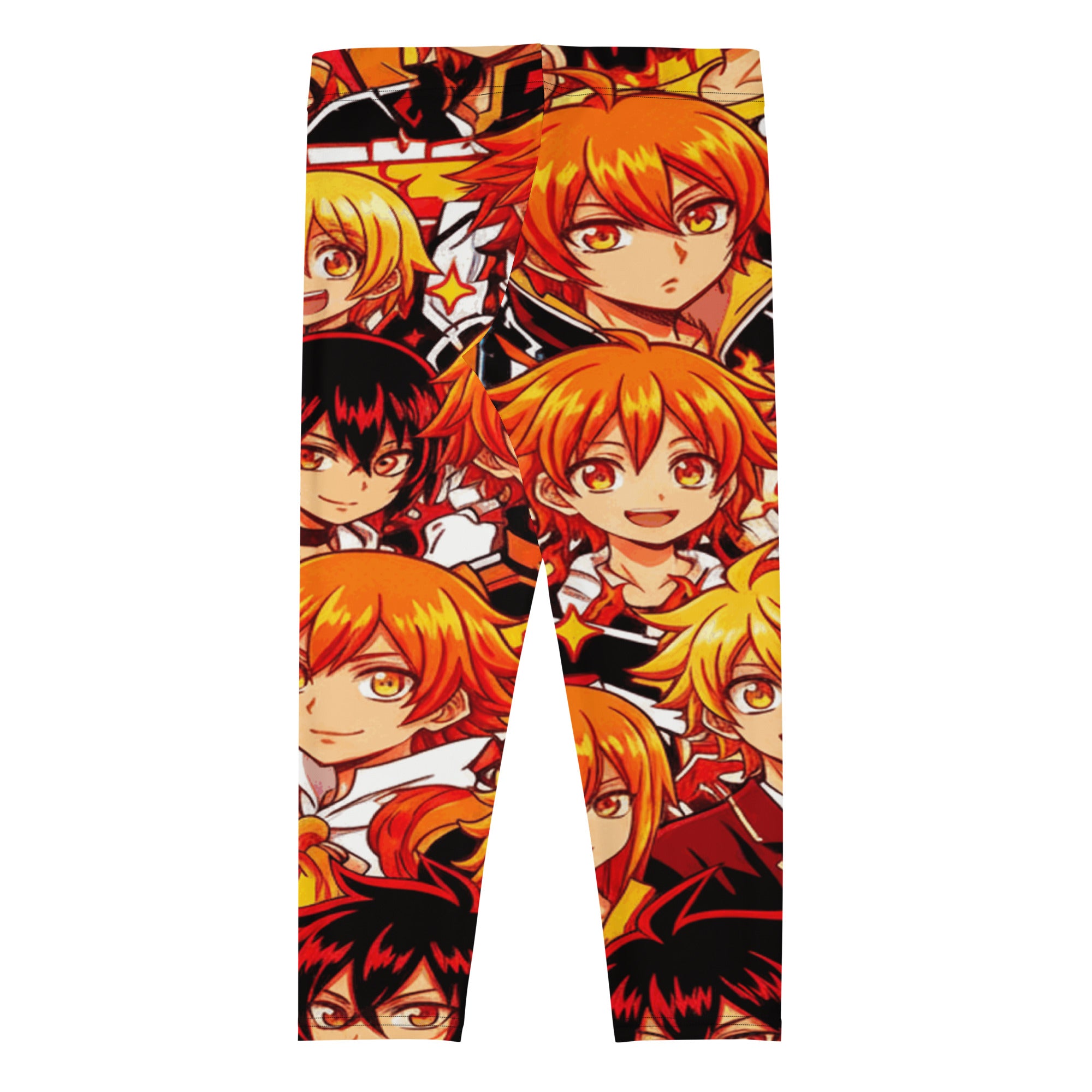 Anime Fire Spirit Capri Leggings | GearBunch