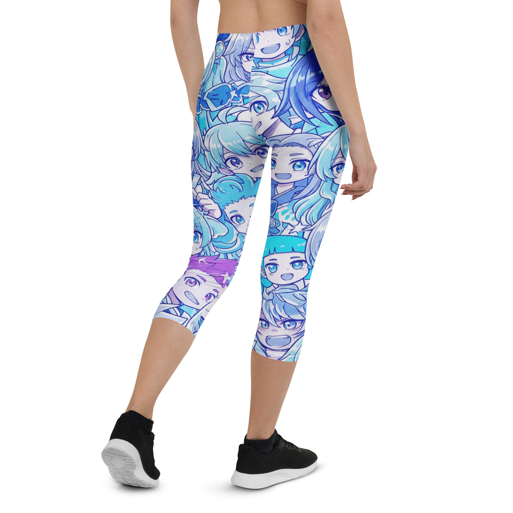 Anime Ice Kingdom Capri Leggings | GearBunch