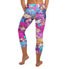 Anime Collage Magical Girl Capri Leggings from GearBunch, featuring vibrant anime-style character art
