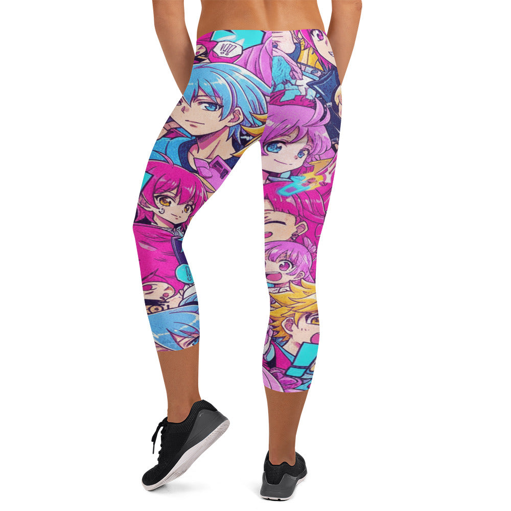 Anime Magical Girl Capri Leggings | GearBunch