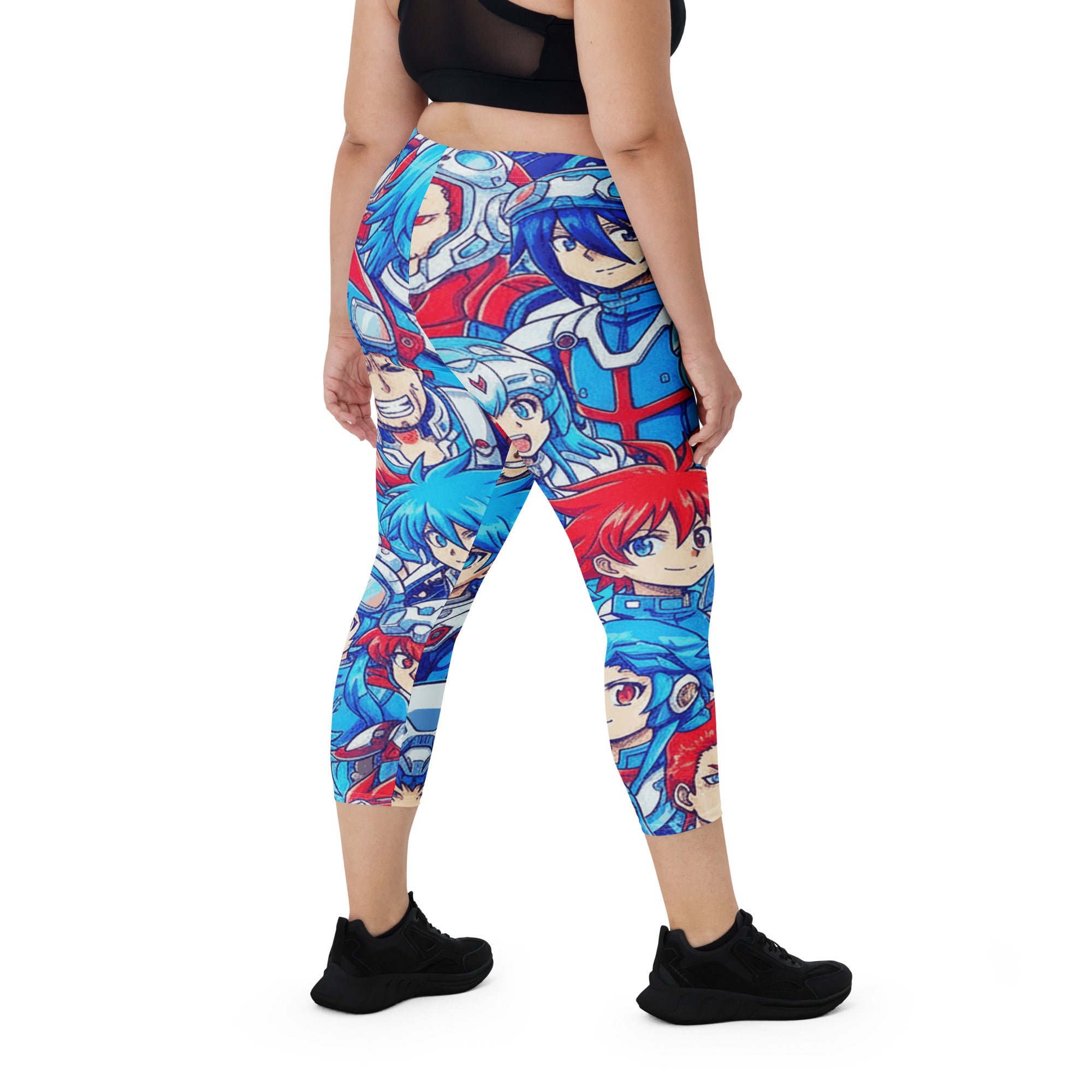 Anime Mecha Pilot Capri Leggings | GearBunch