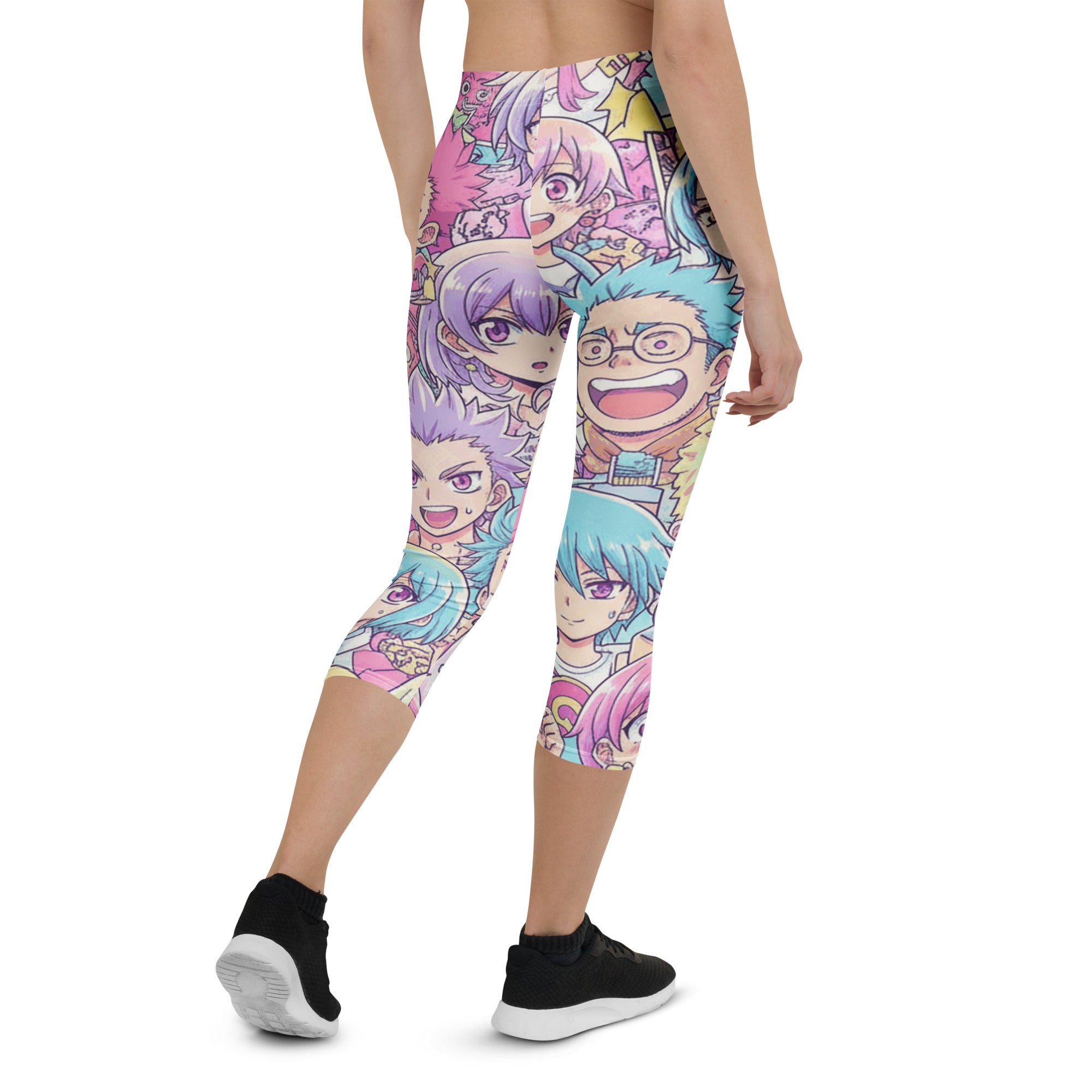 Anime Pastel Dream Capri Leggings | GearBunch