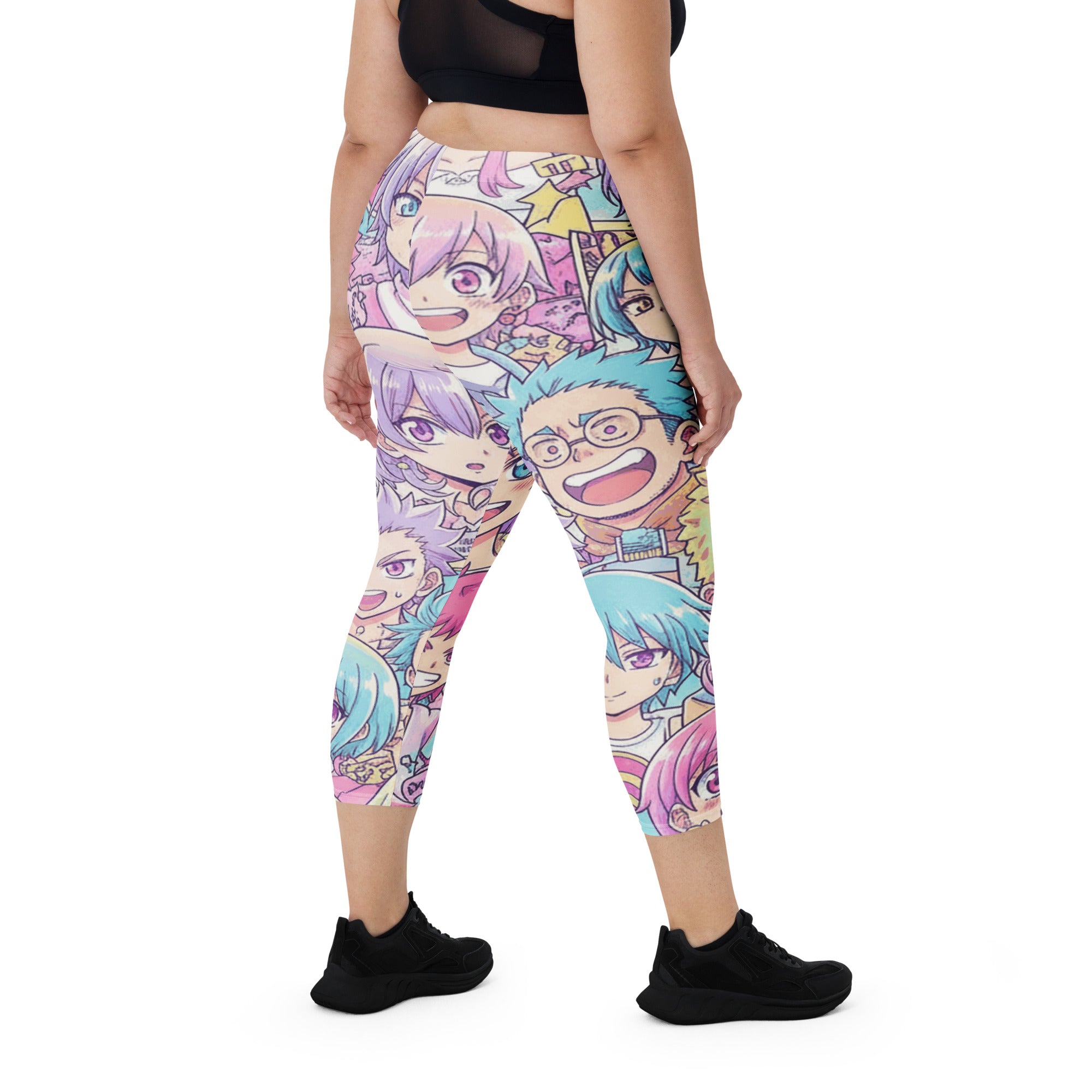 Anime Pastel Dream Capri Leggings | GearBunch
