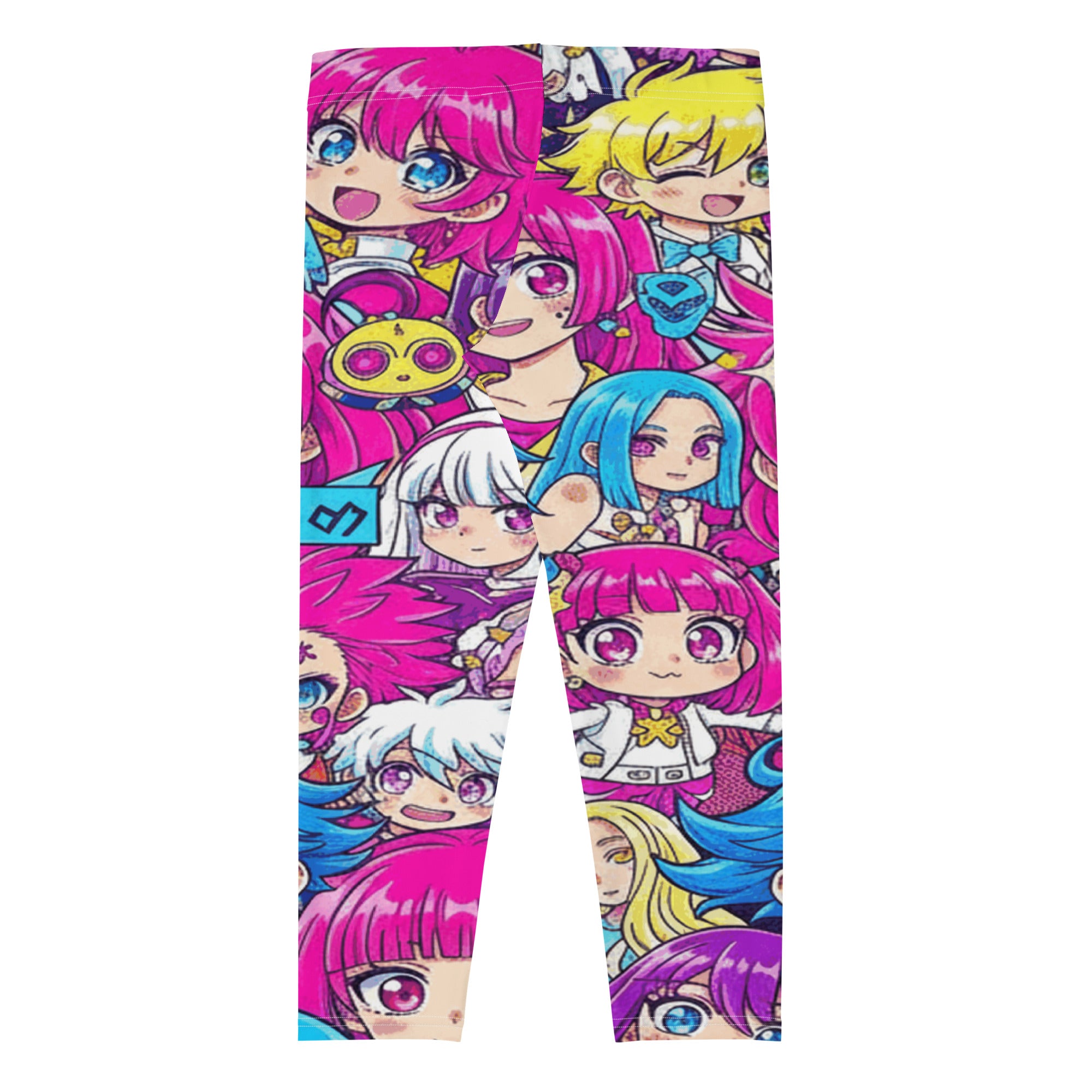 Anime Collage Pop Idol Capri Leggings | GearBunch