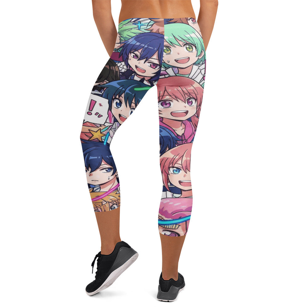 Anime Sakura School Capri Leggings | GearBunch