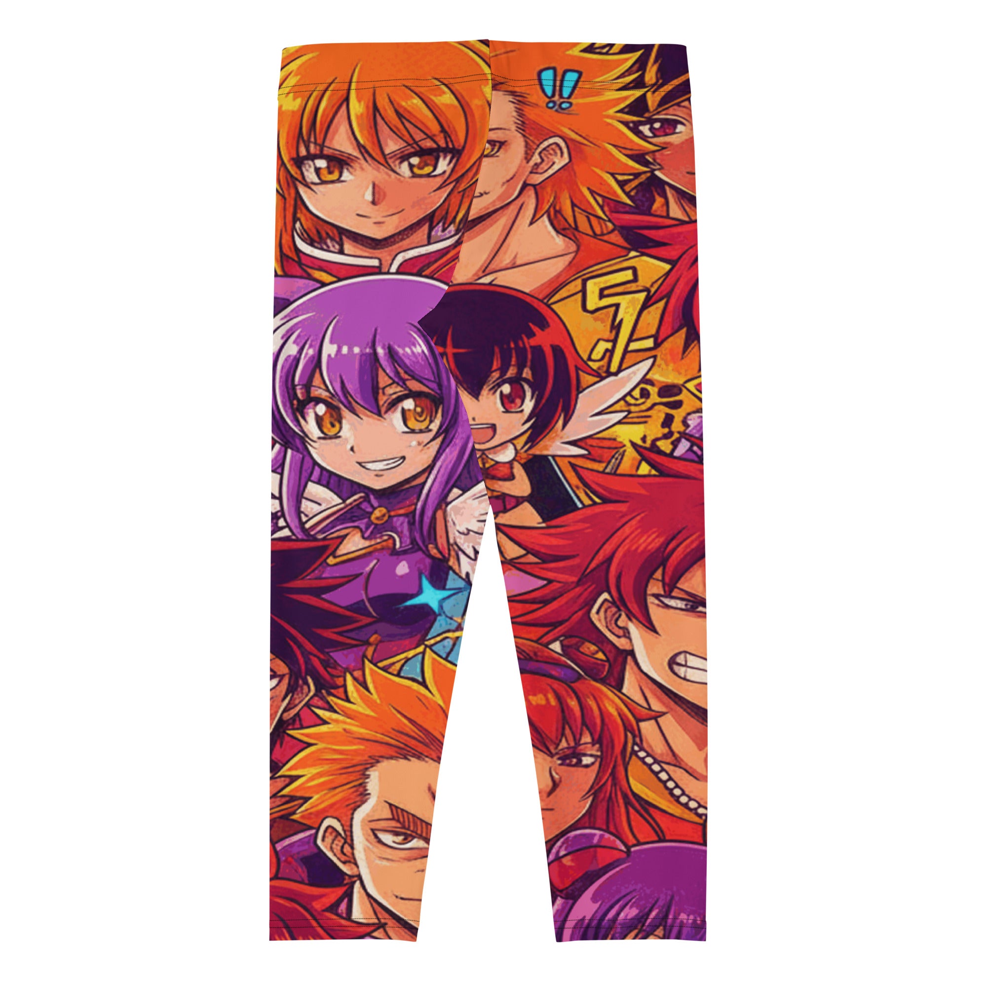 Anime Collage Sunset Samurai Capri Leggings | GearBunch