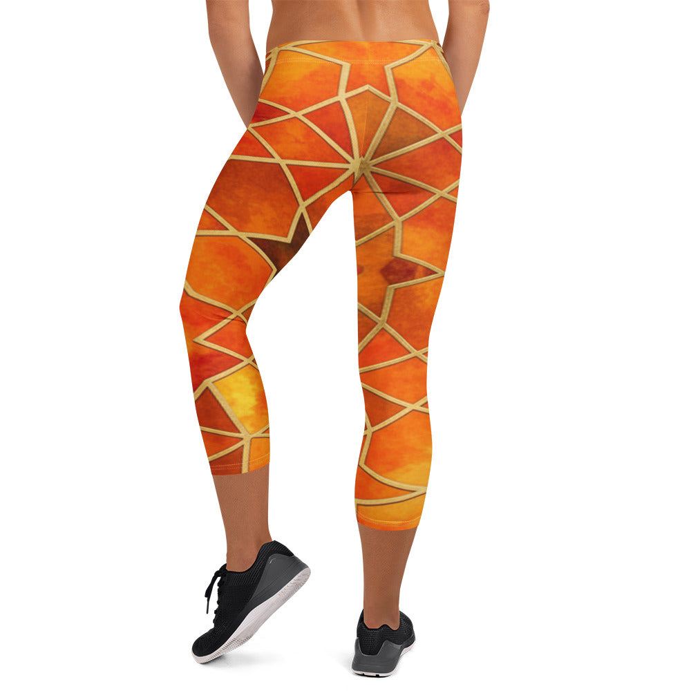 Autumn Spice Capri Leggings | GearBunch