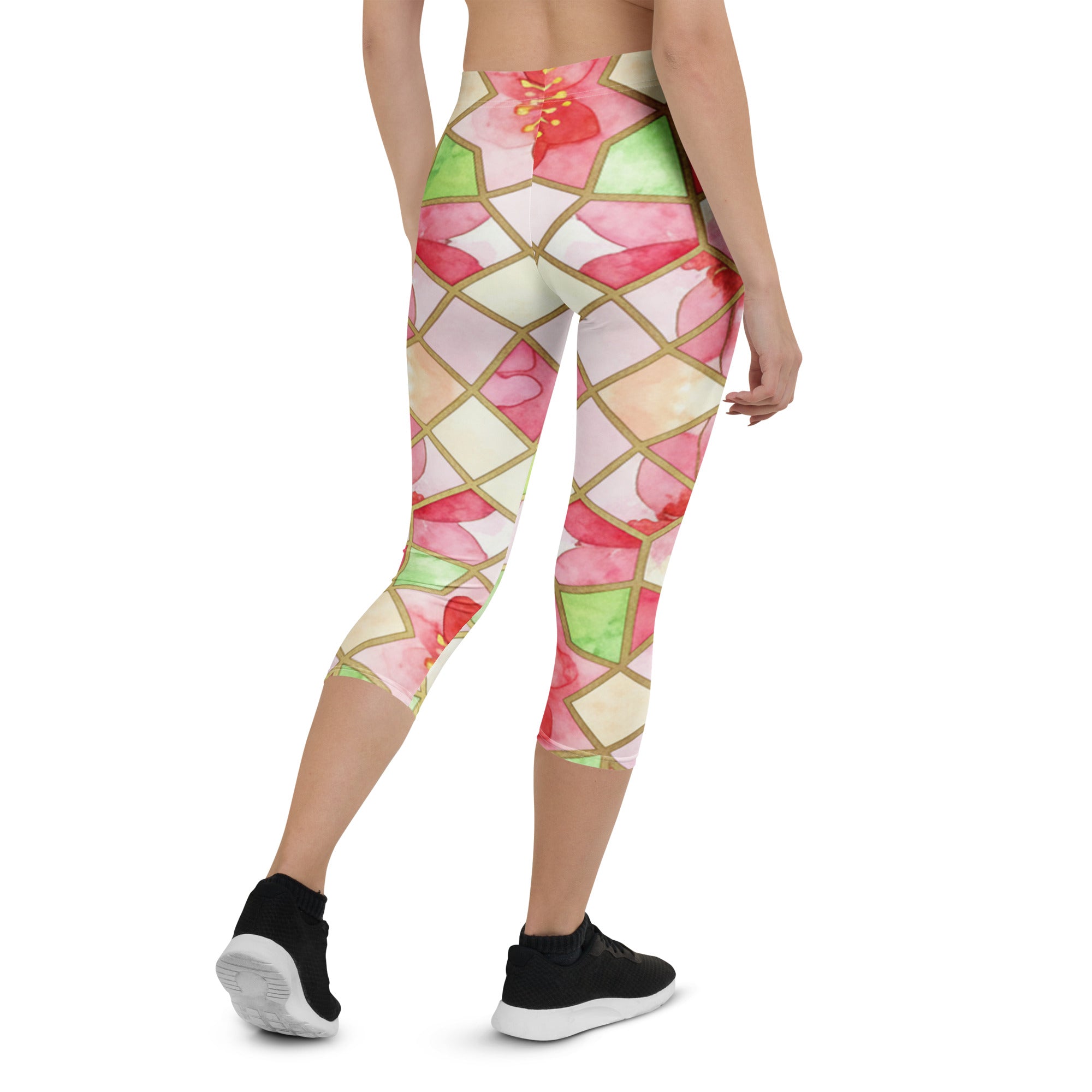 Cherry Blossom Capri Leggings | GearBunch