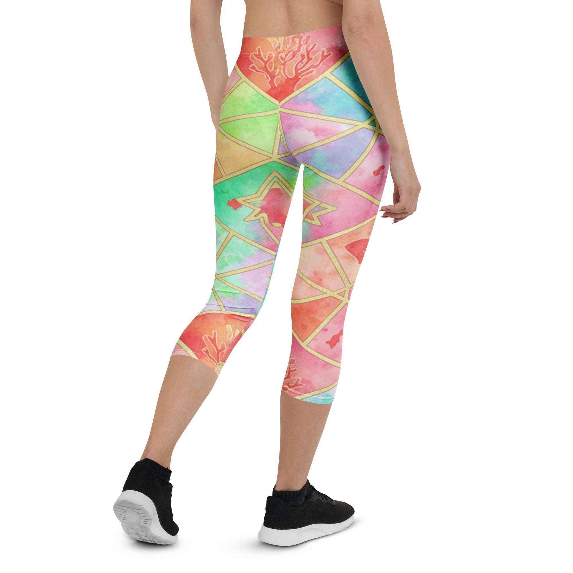 Coral Reef Capri Leggings | GearBunch