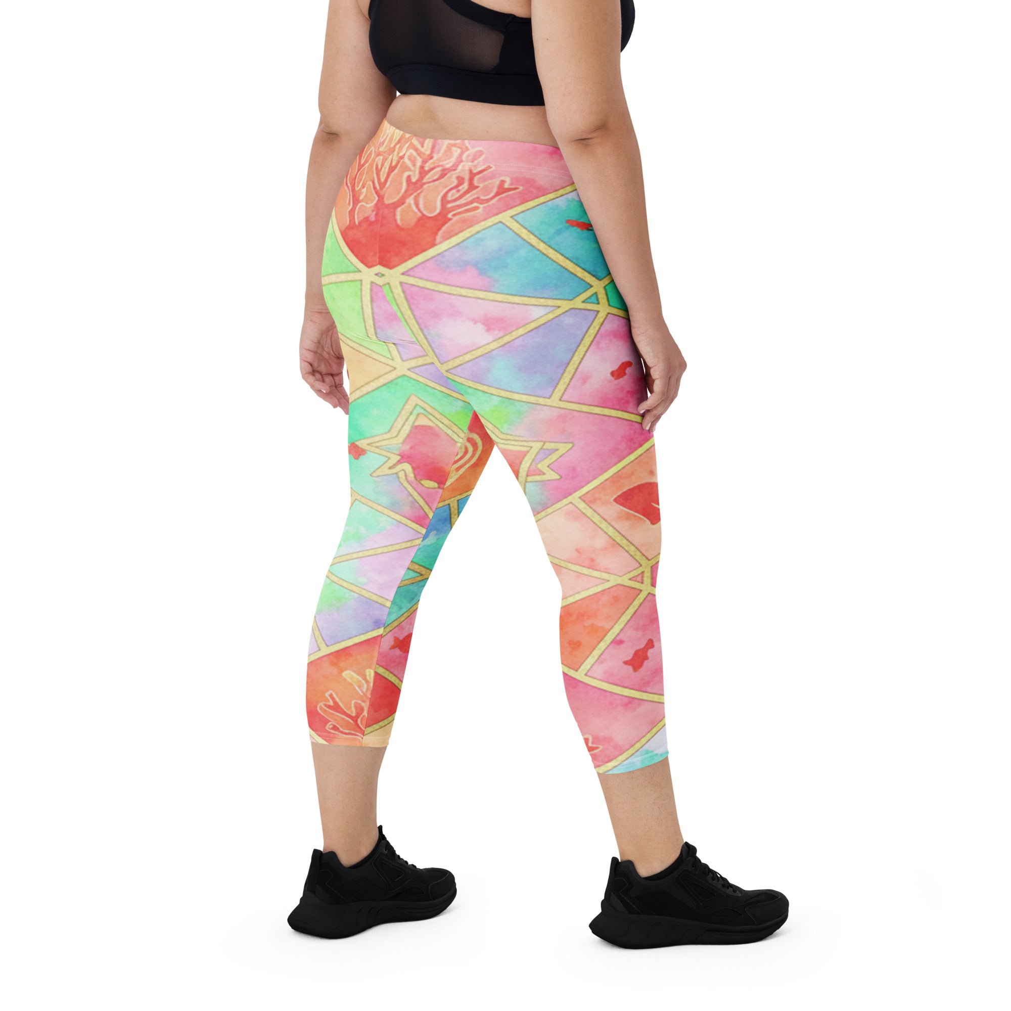 Coral Reef Capri Leggings | GearBunch