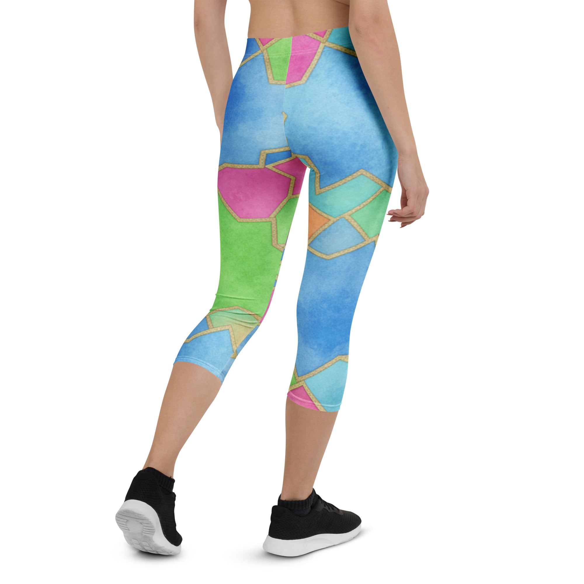 Arabic Festival Capri Leggings | GearBunch