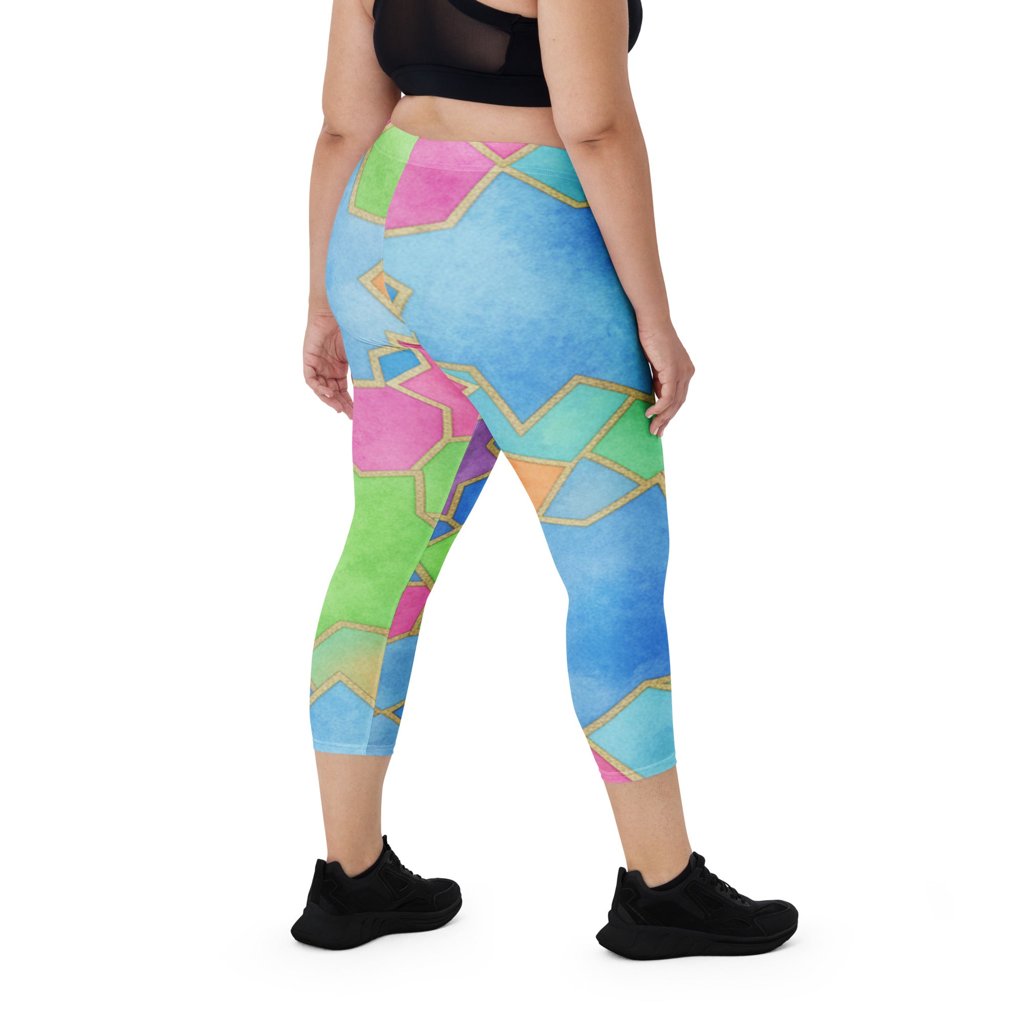 Arabic Festival Capri Leggings | GearBunch