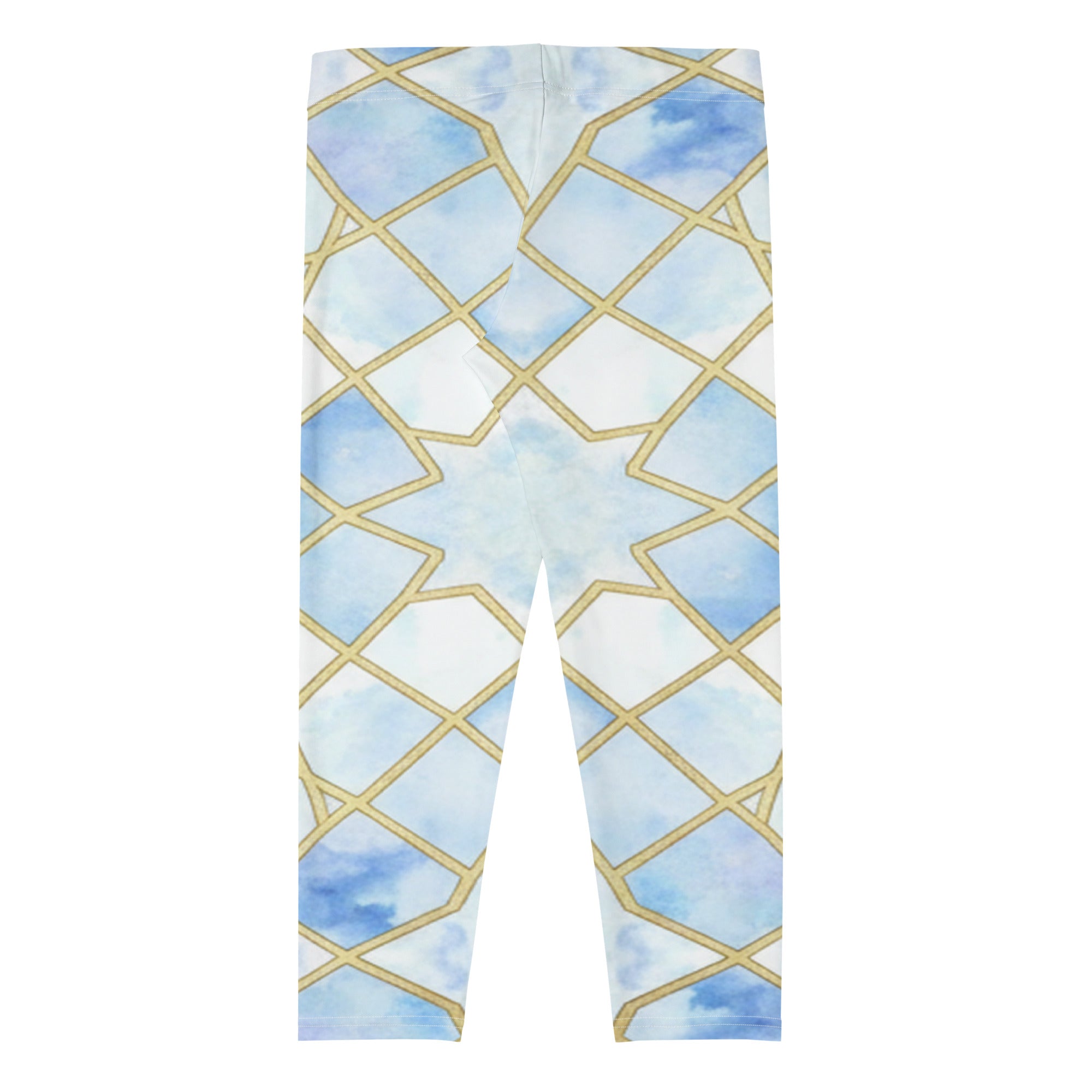 Arabic Ice Crystal Capri Leggings | GearBunch