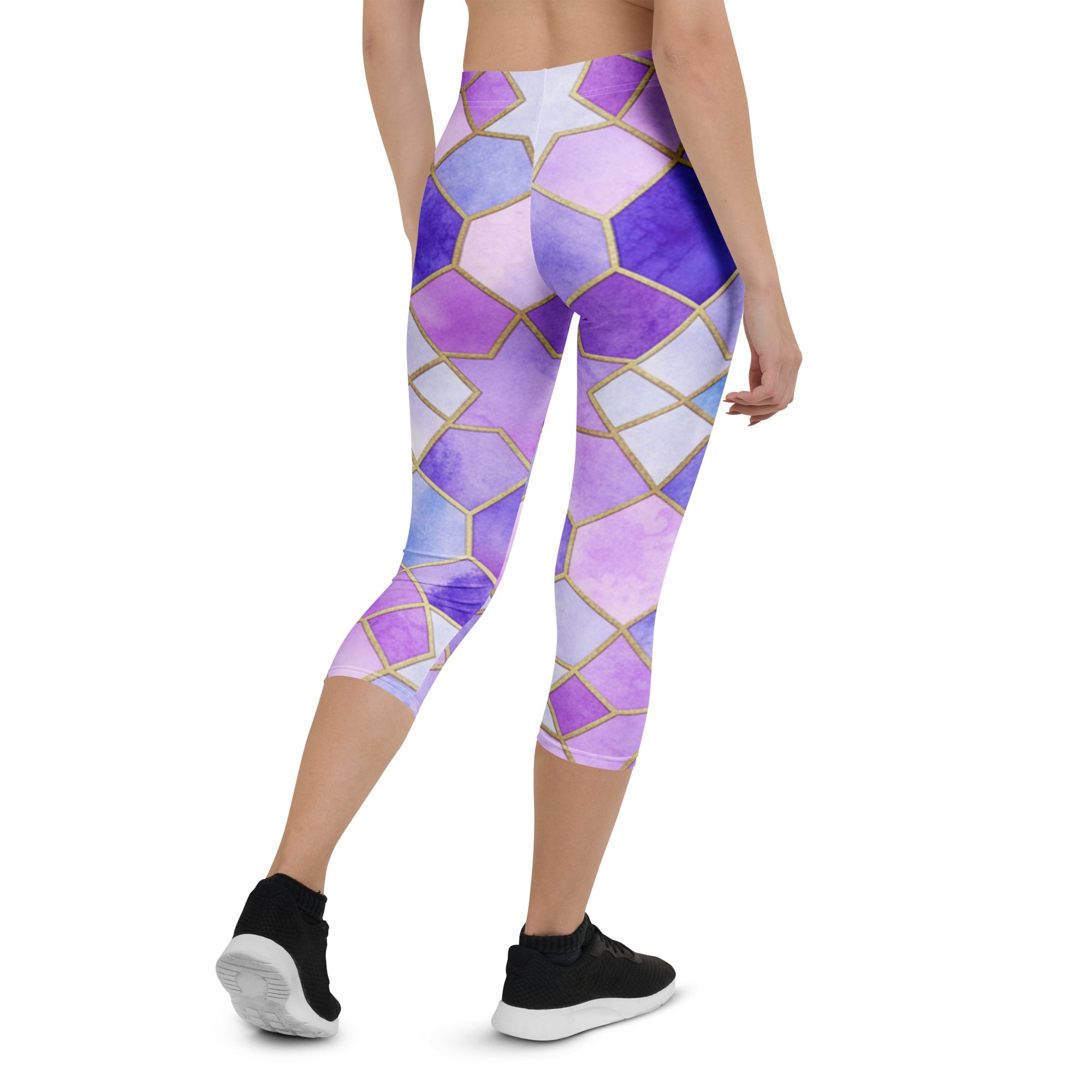 Lavender Fields Capri Leggings | GearBunch