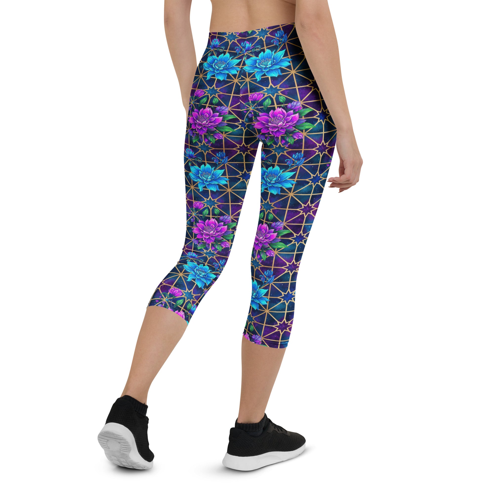 Midnight Galaxy Capri Leggings | GearBunch