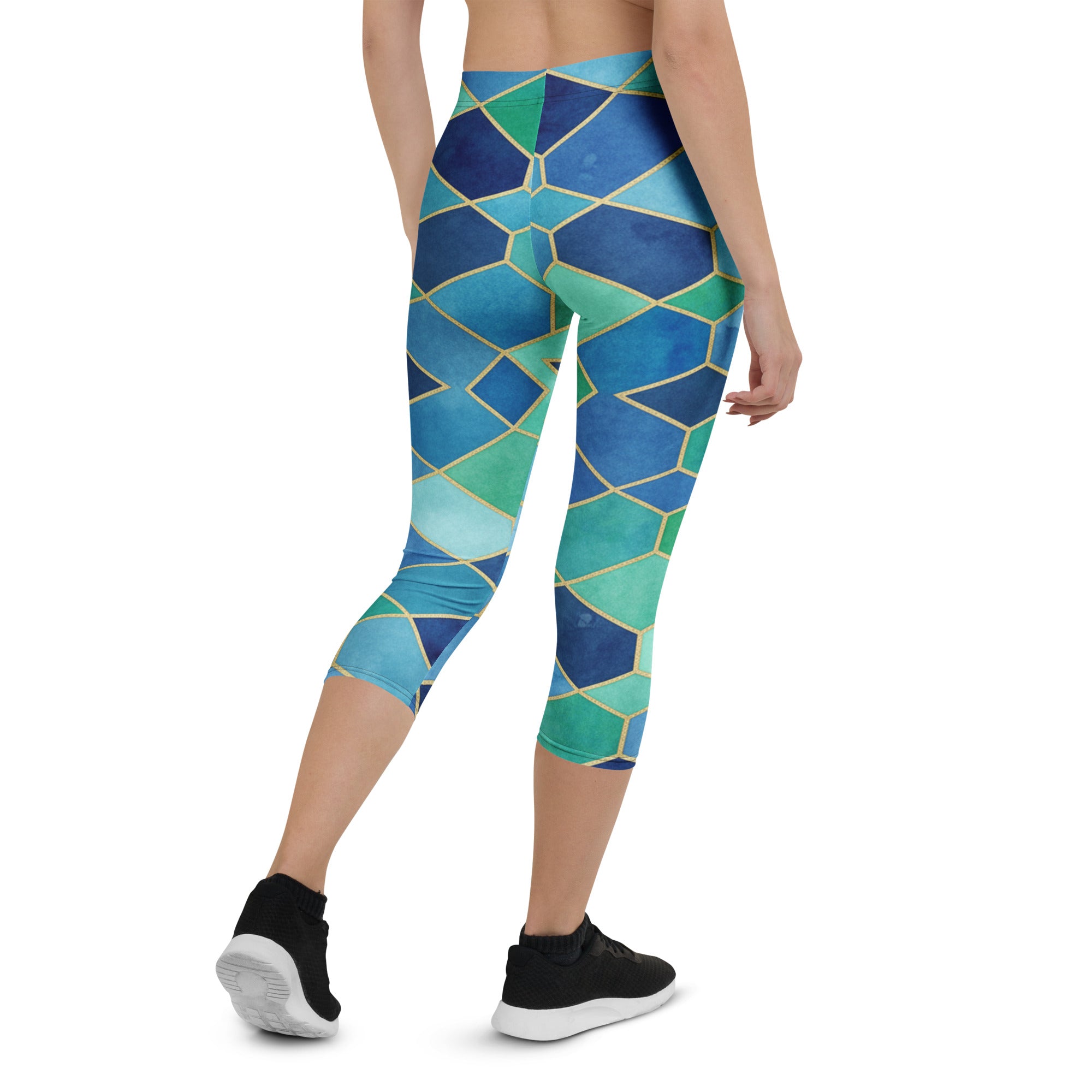 Ocean Blues Capri Leggings | GearBunch