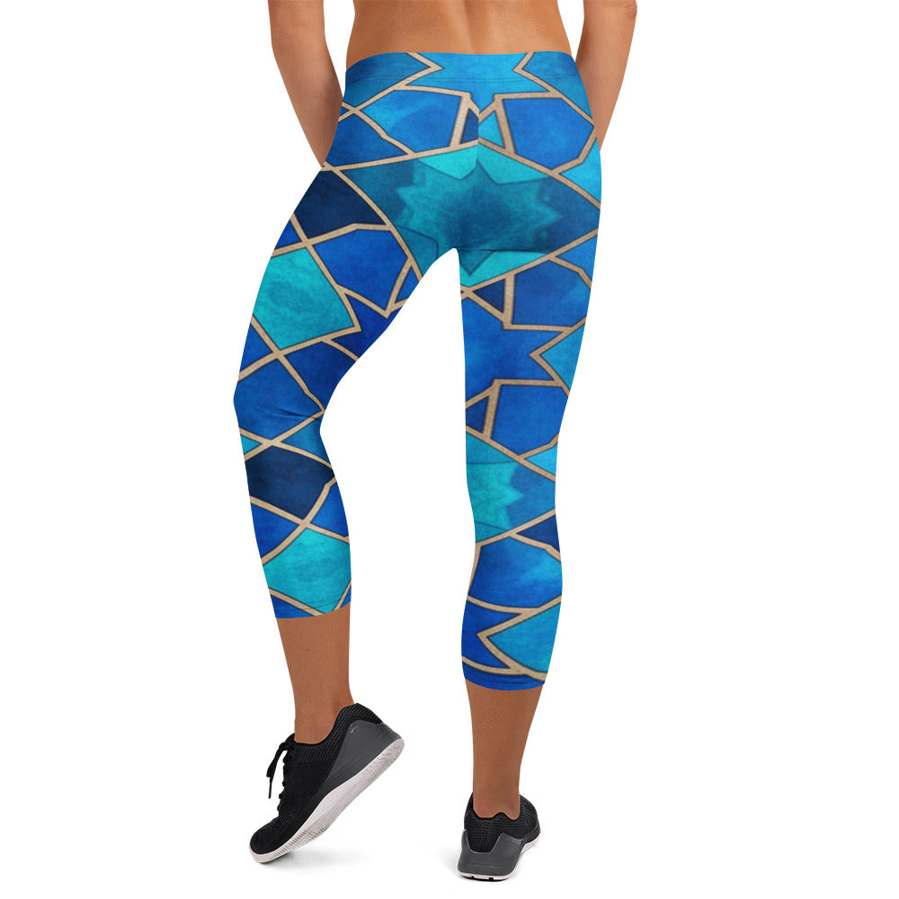 Sapphire Bronze Capri Leggings | GearBunch