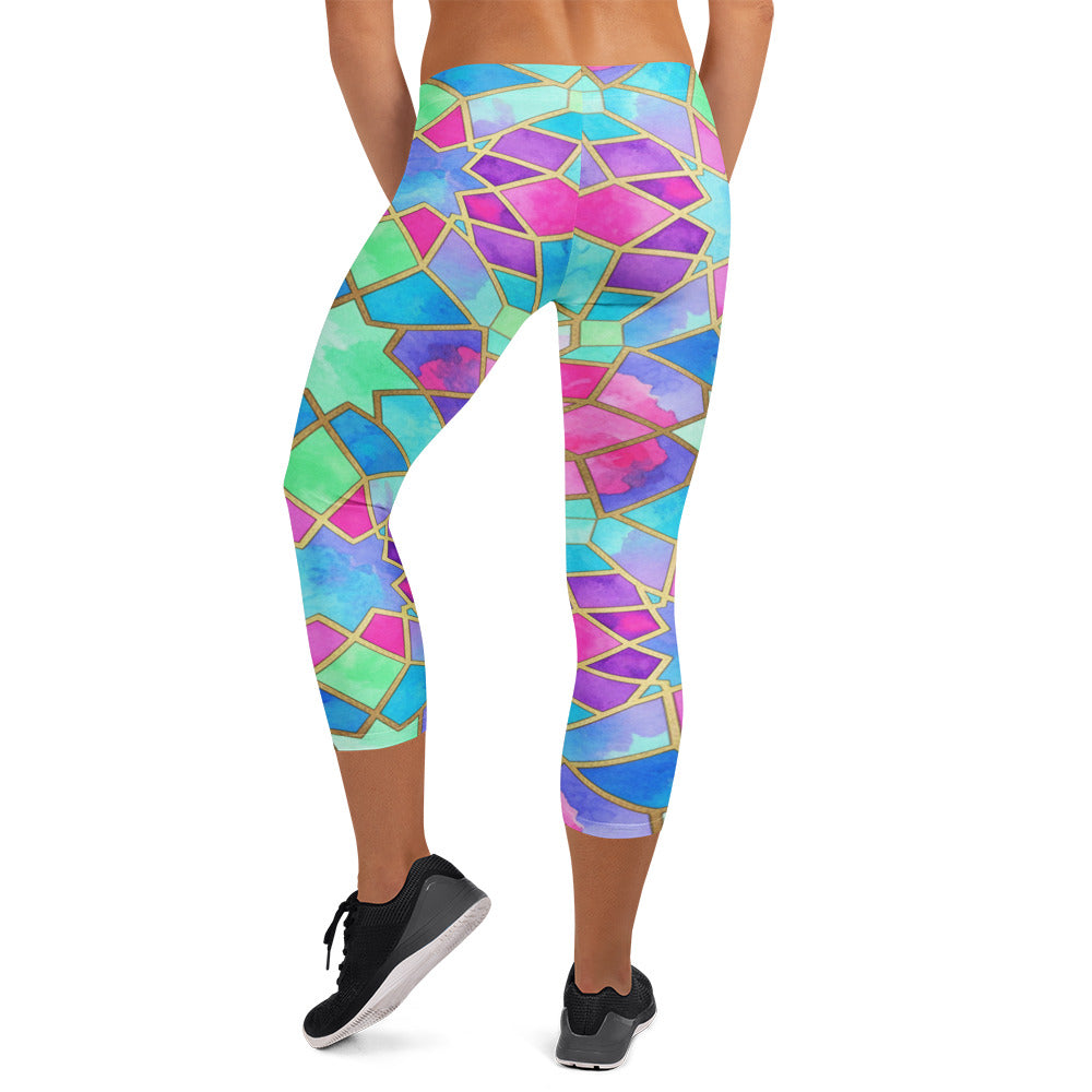 Violet Dream Capri Leggings | GearBunch