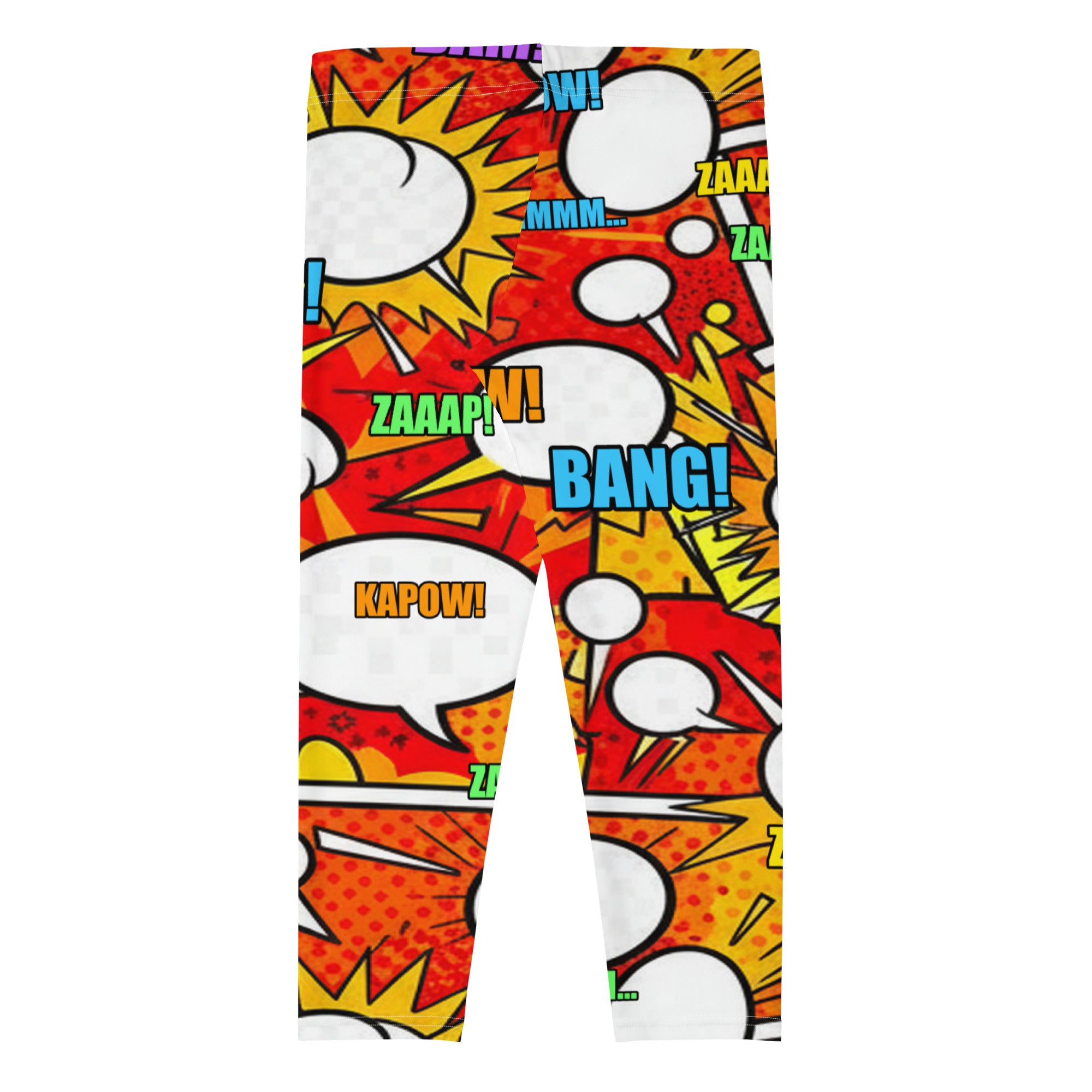 Comic Pop Fire Engine Capri Leggings | GearBunch