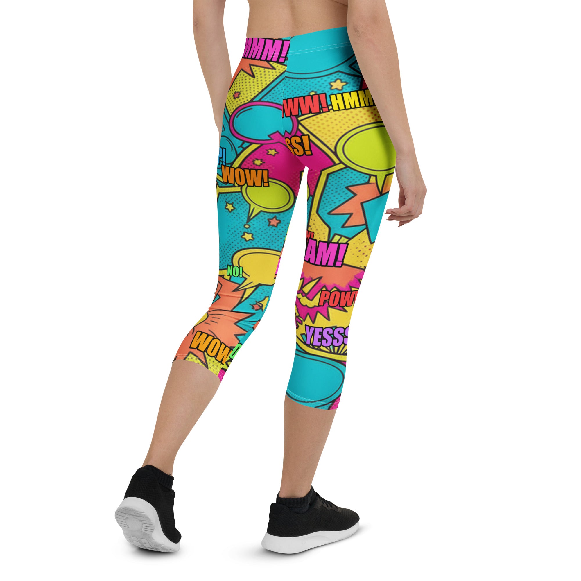 Comic Pop Tropical Capri Leggings | GearBunch