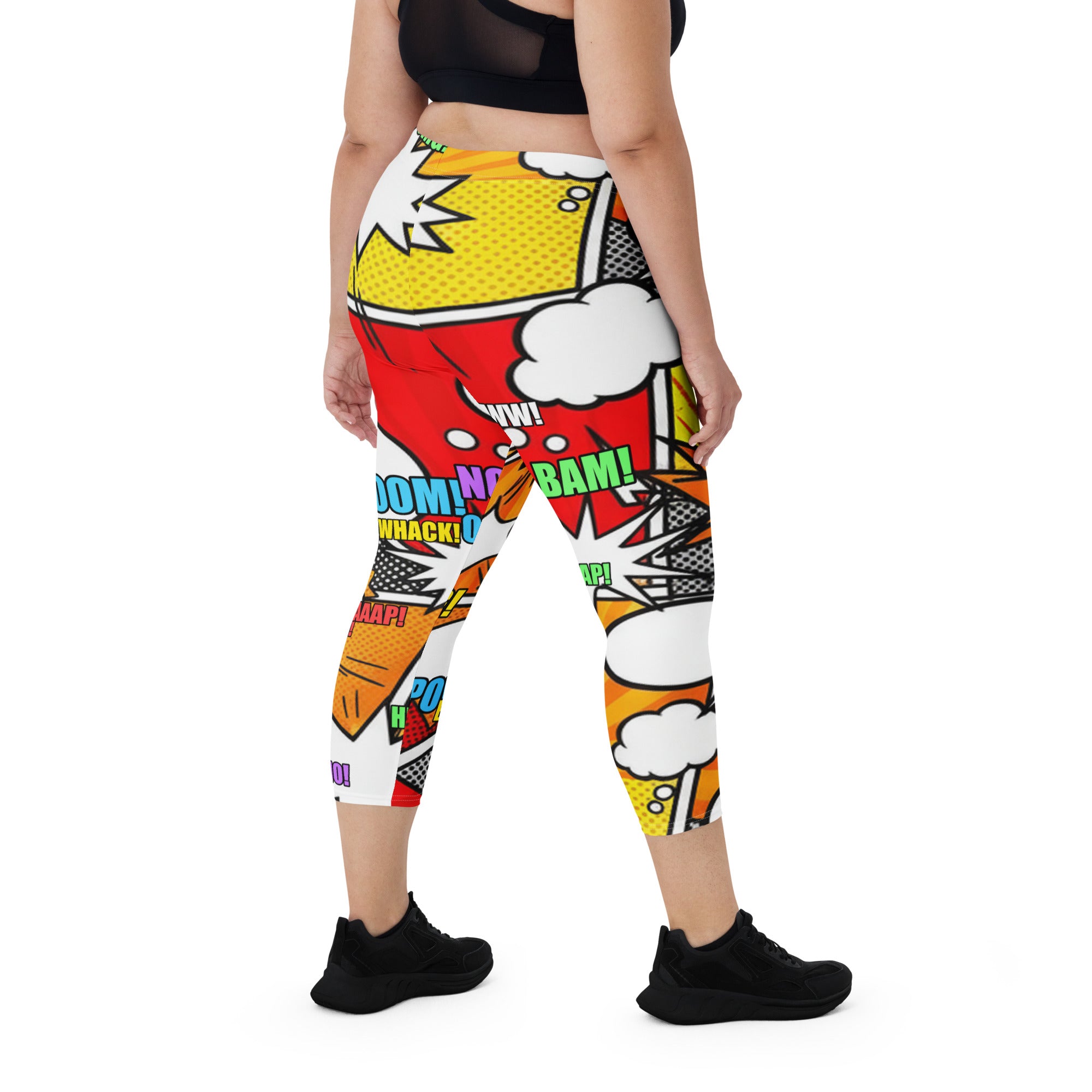 Comic Strip Boom Town Capri Leggings | GearBunch