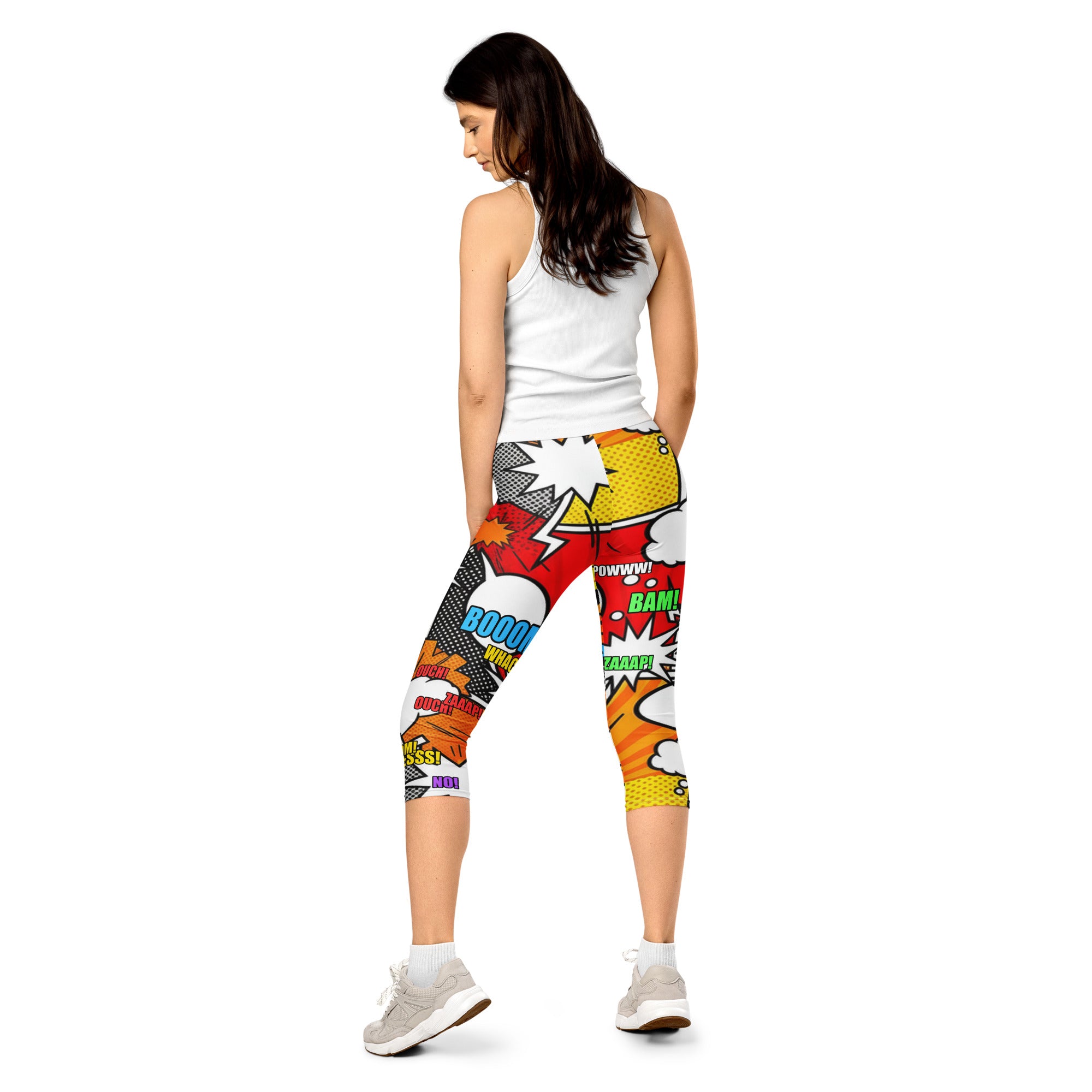 Comic Strip Boom Town Capri Leggings | GearBunch