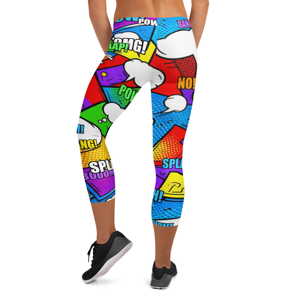 Comic Hero Capri Leggings | GearBunch