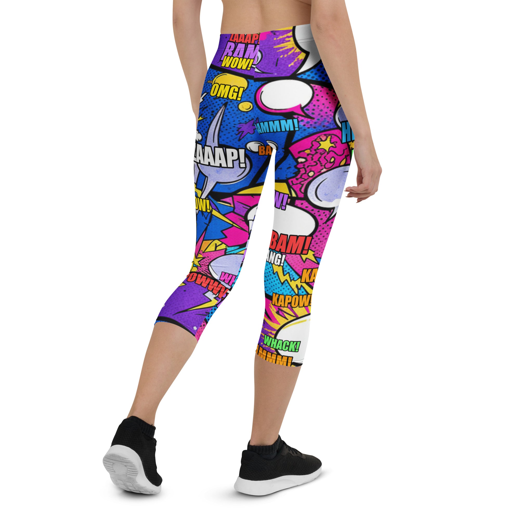 Comic Strip Cosmic Boom Capri Leggings | GearBunch